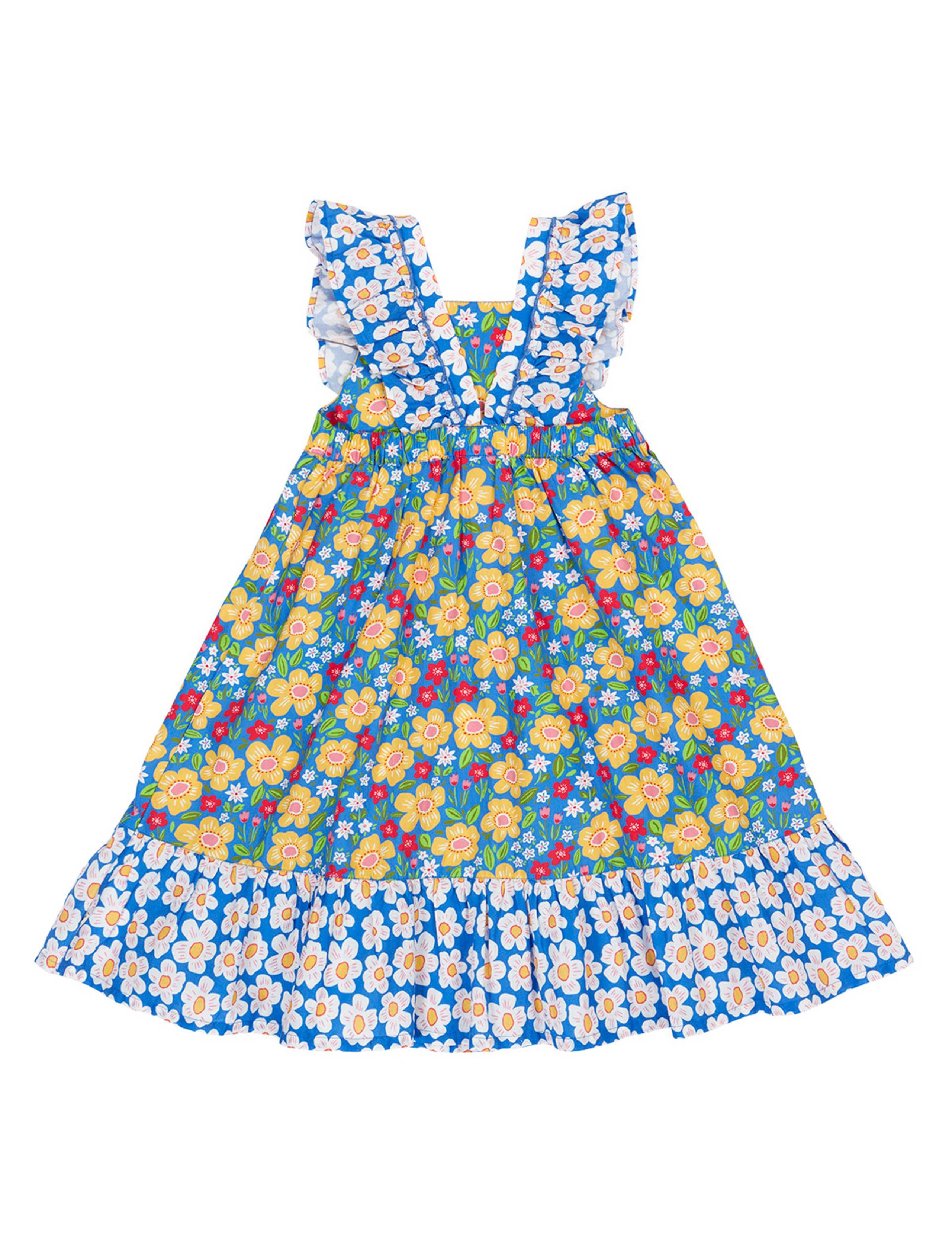 Pure Cotton Floral Dress (2-12 Yrs) 5 of 5