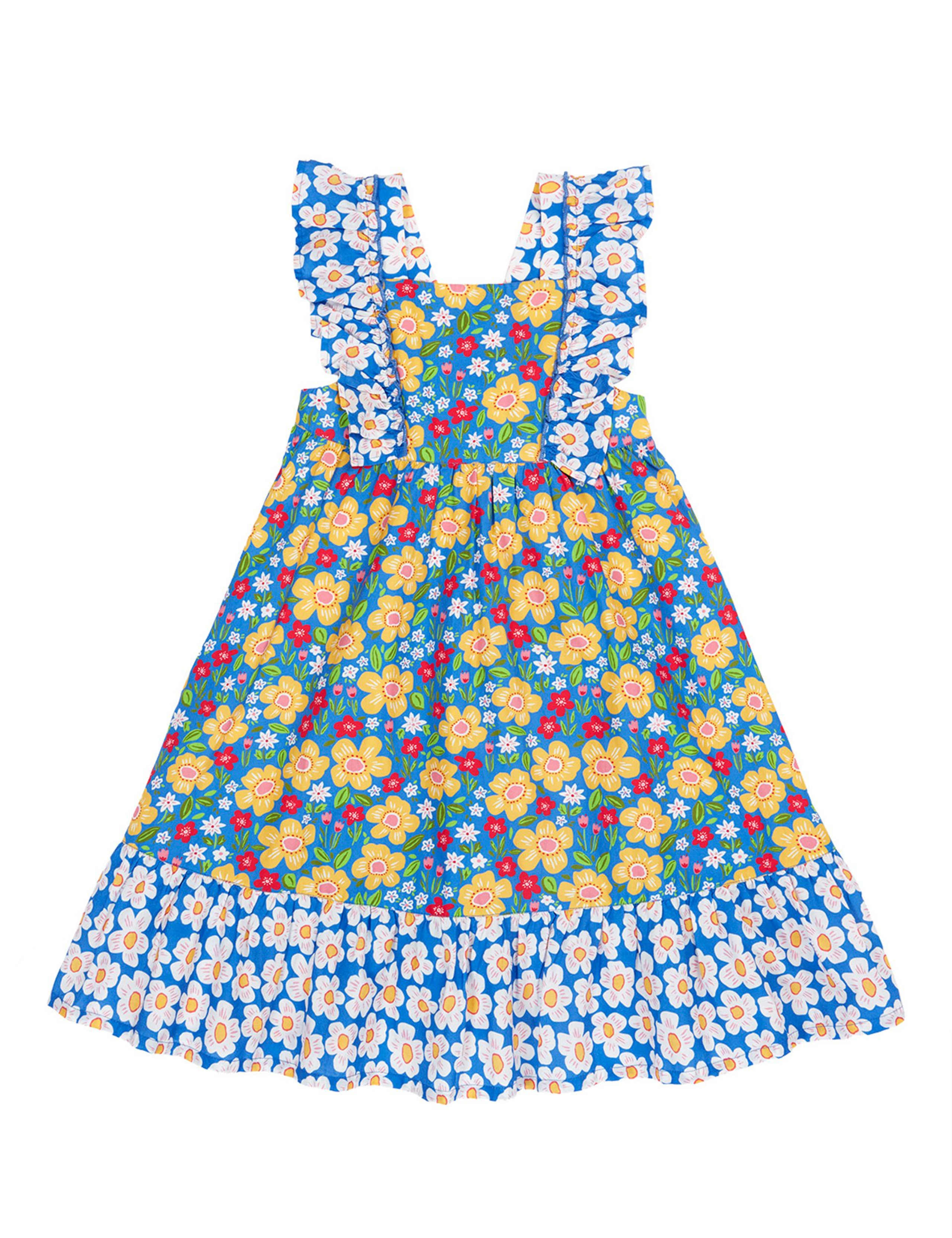 Pure Cotton Floral Dress (2-12 Yrs) 2 of 5