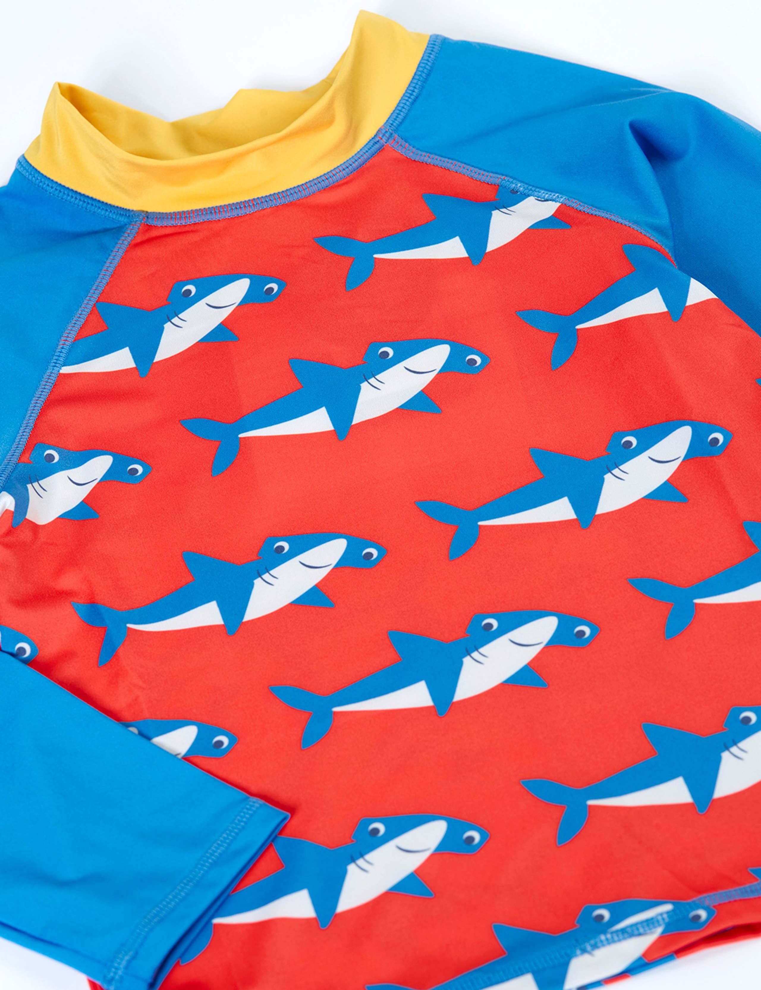 2 Piece Shark Print Long Sleeve Swim Set (2-10 Yrs) 4 of 4