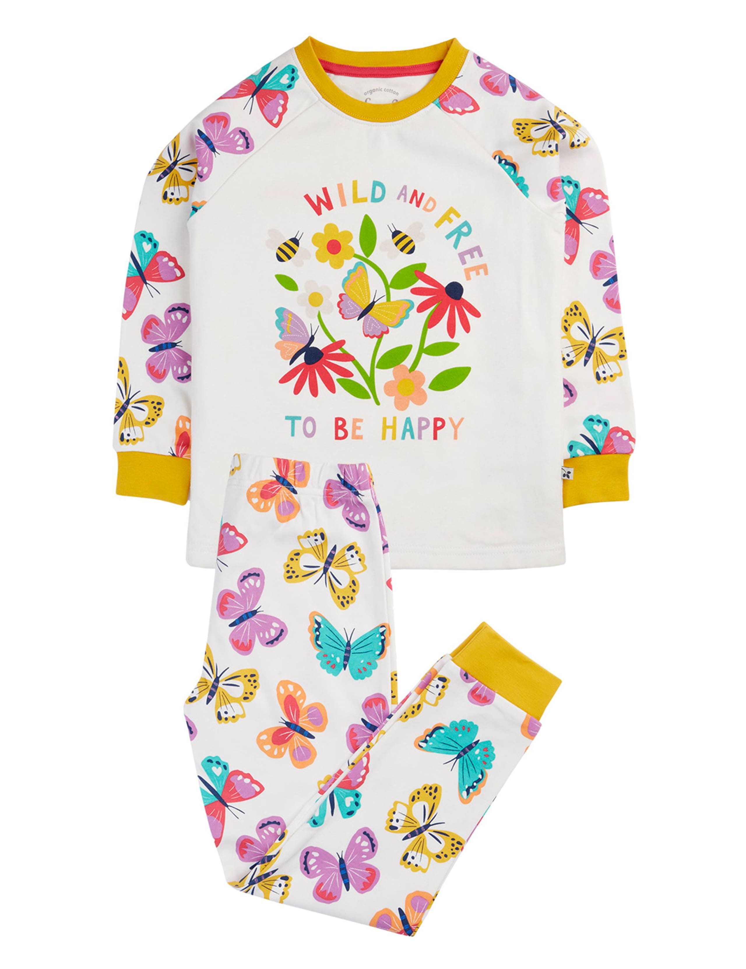 Pure Cotton Butterfly Pyjamas (1-12 Yrs) 1 of 3