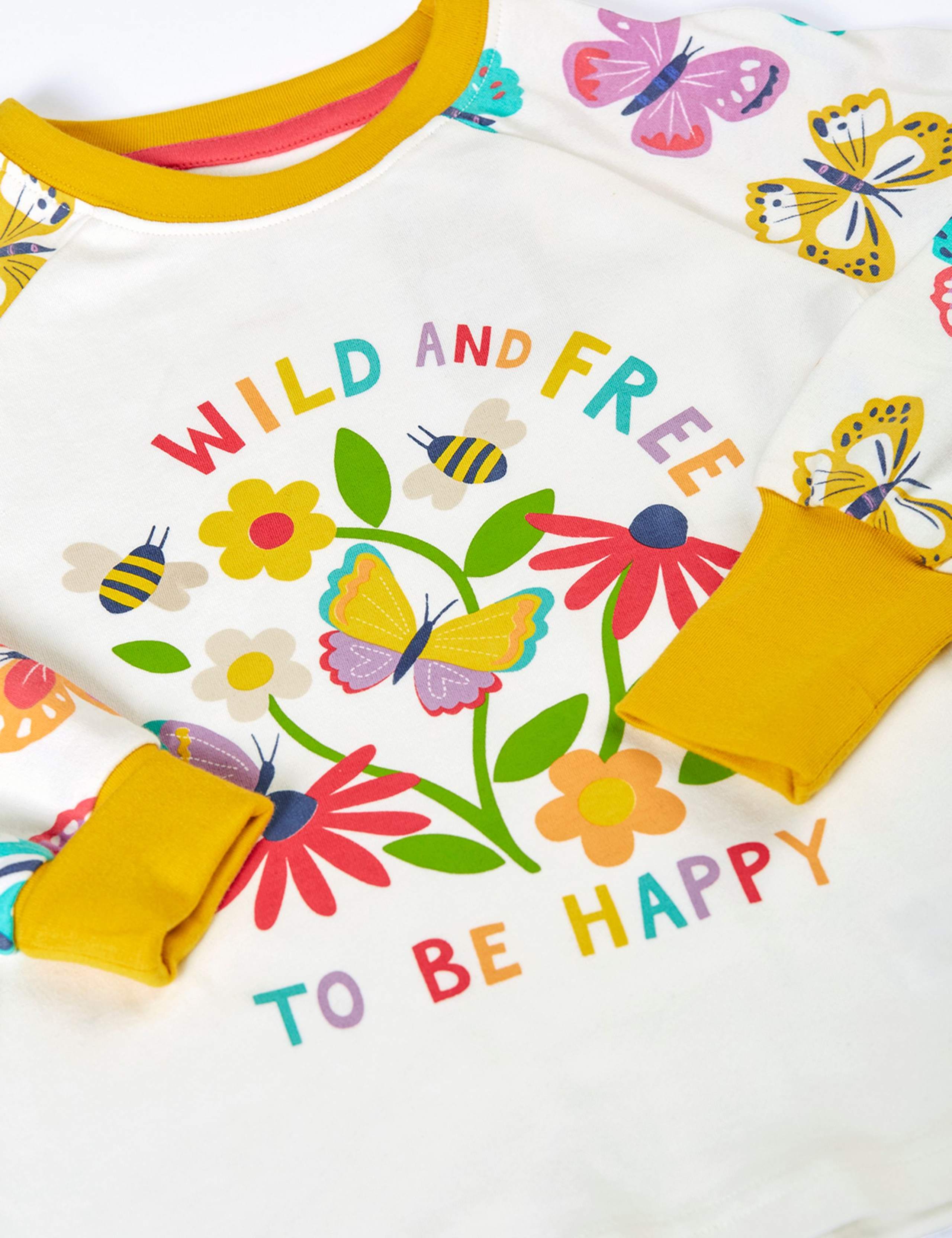 Pure Cotton Butterfly Pyjamas (1-12 Yrs) 3 of 3