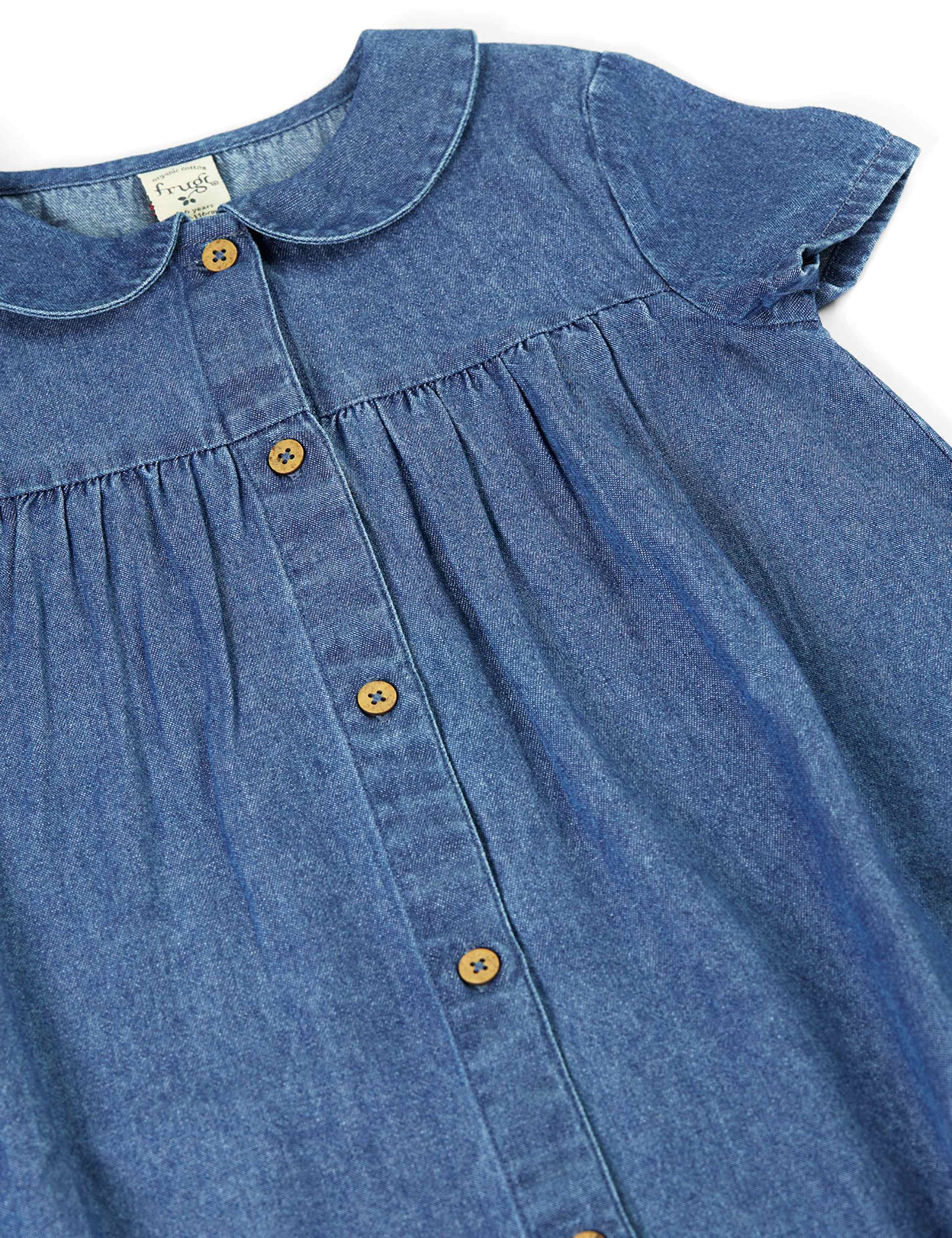 Denim Flower Embroidered Dress (3 Mths-8 Yrs) 4 of 5