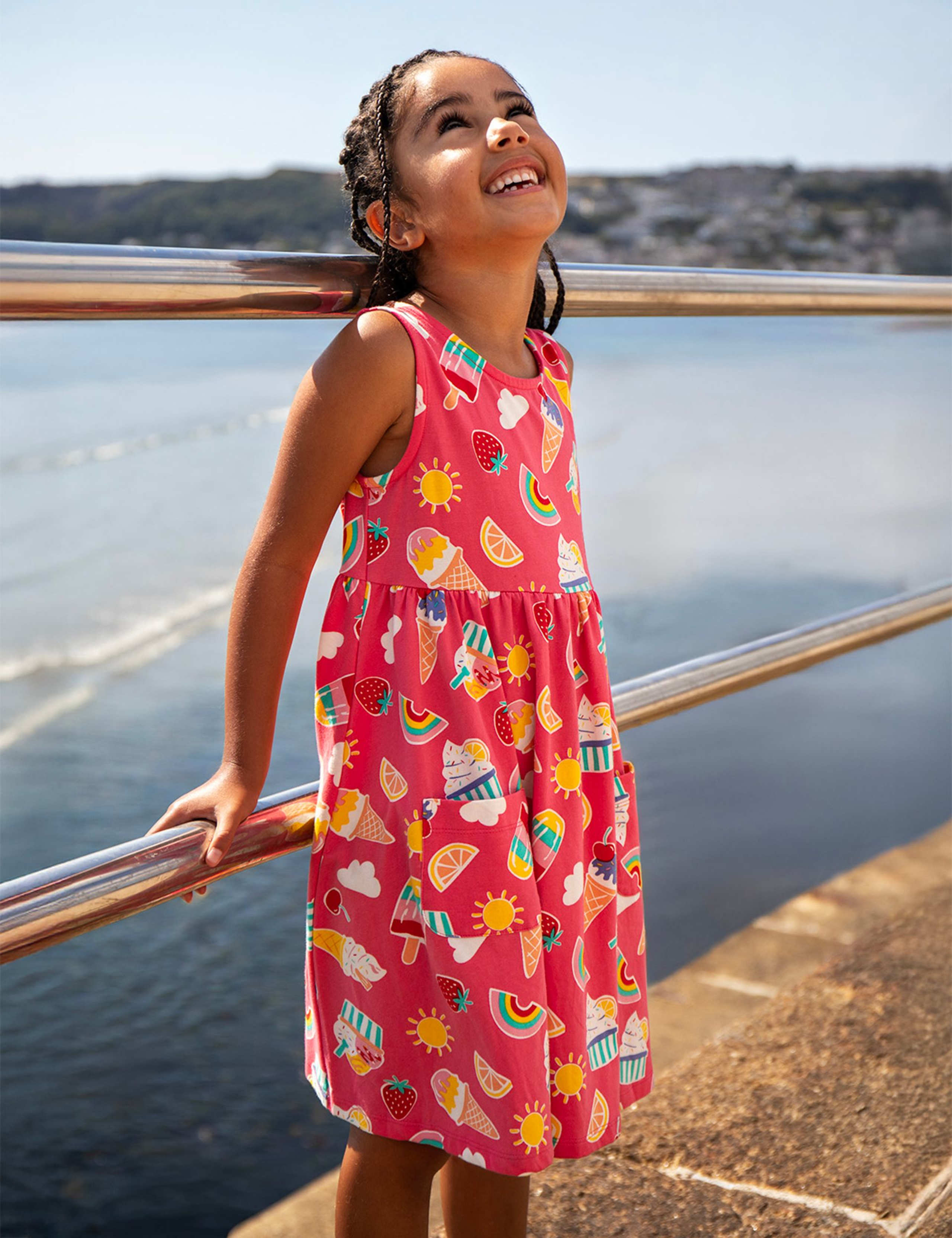 Cotton Rich Summer Dress (1-10 Yrs) 2 of 4