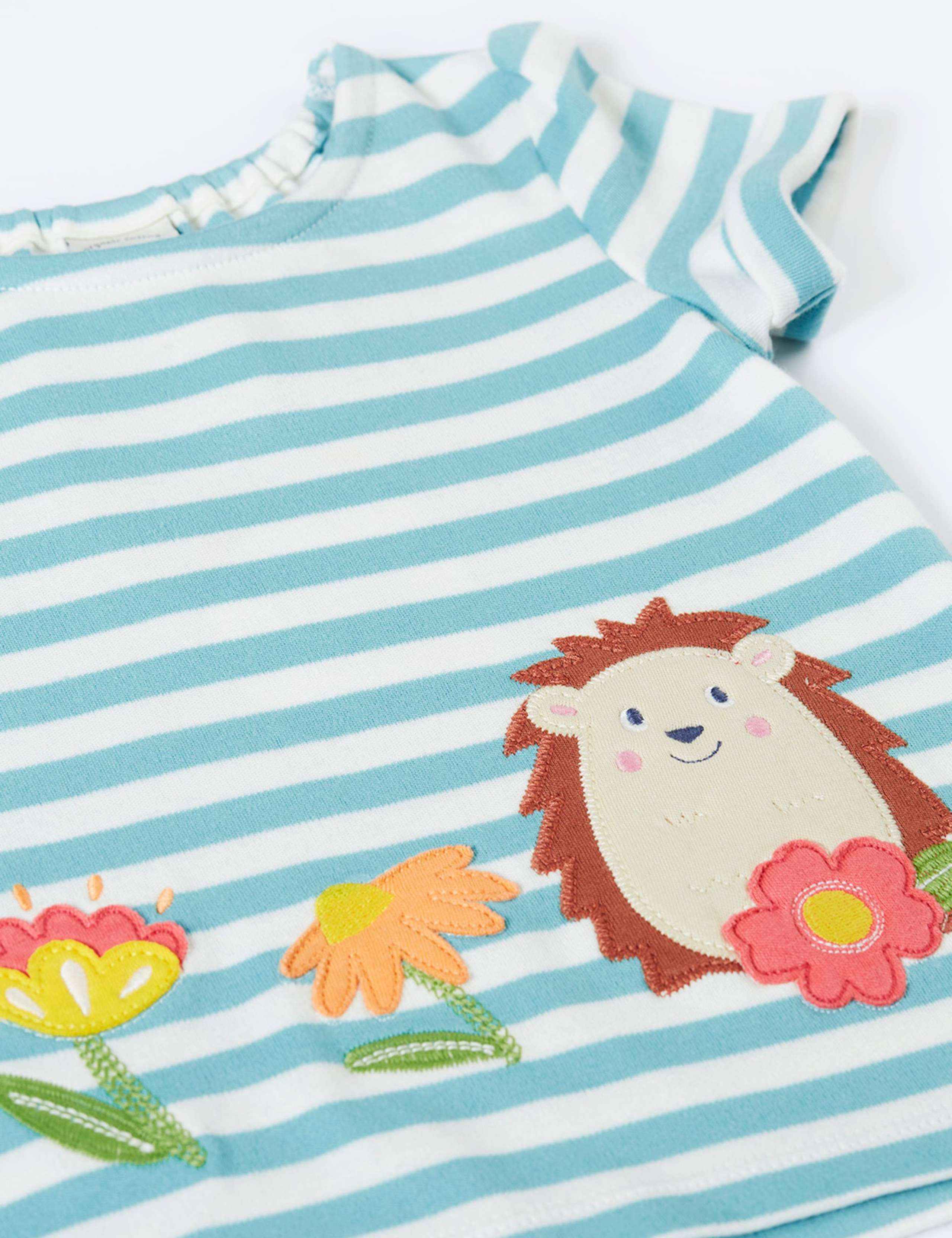2 Piece Pure Cotton Hedgehog Outfit (3-24 Months) 2 of 4