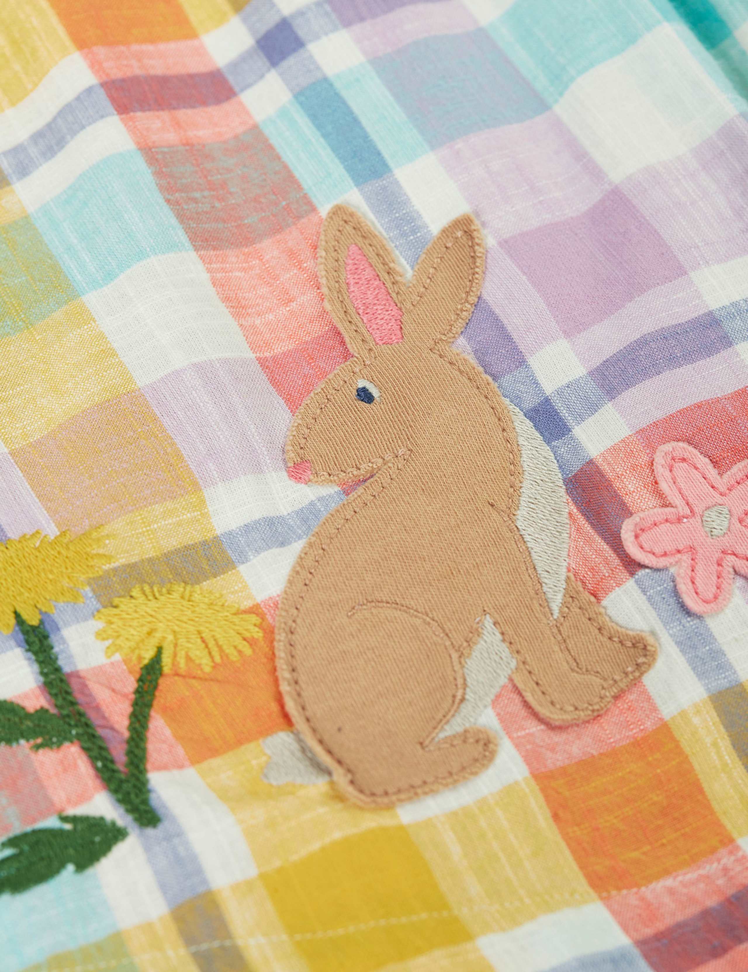 Pure Cotton Checked Dress (3-24 Mths) 3 of 4