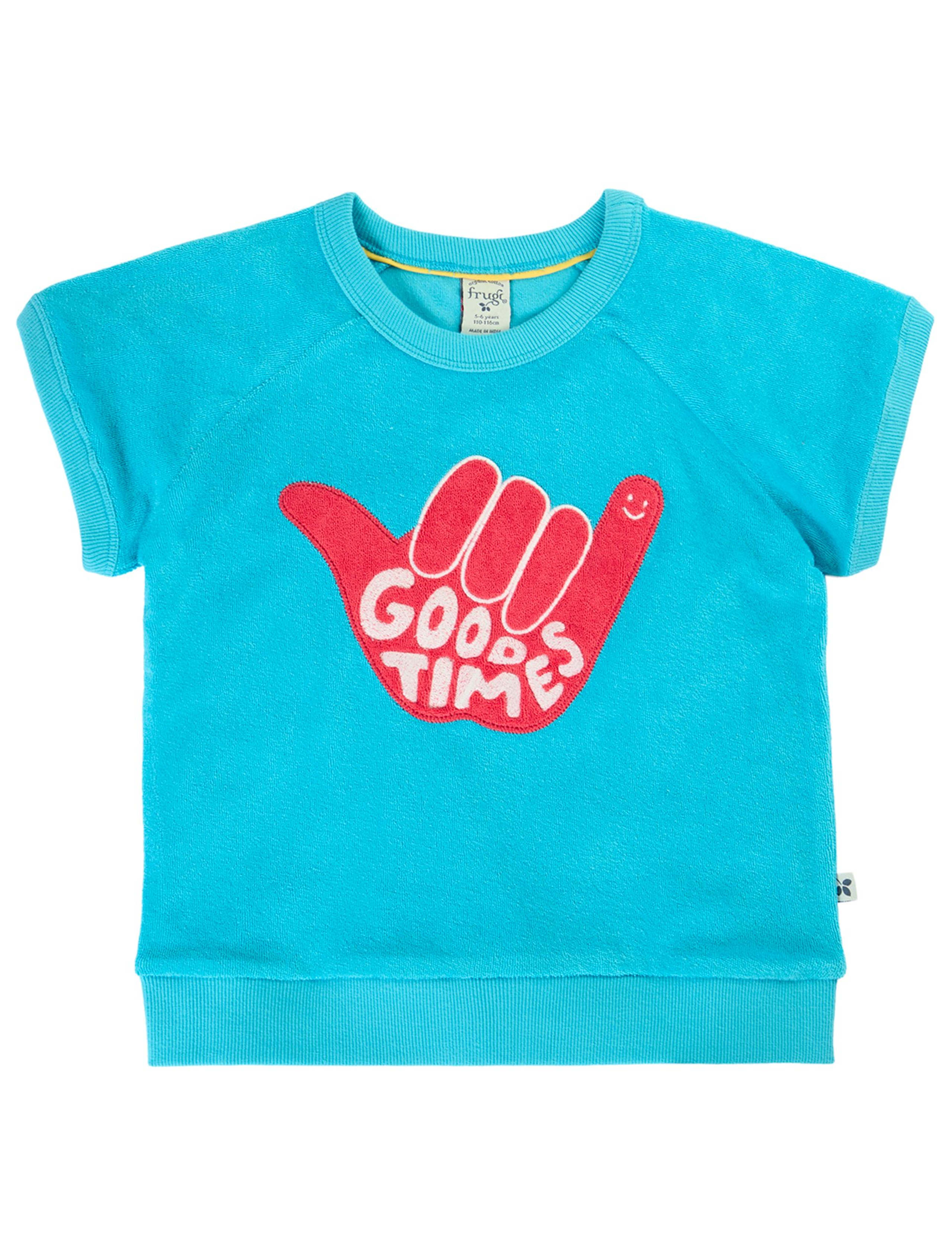 Pure Cotton Good Times Slogan Sweatshirt (1-10 Yrs) 1 of 4