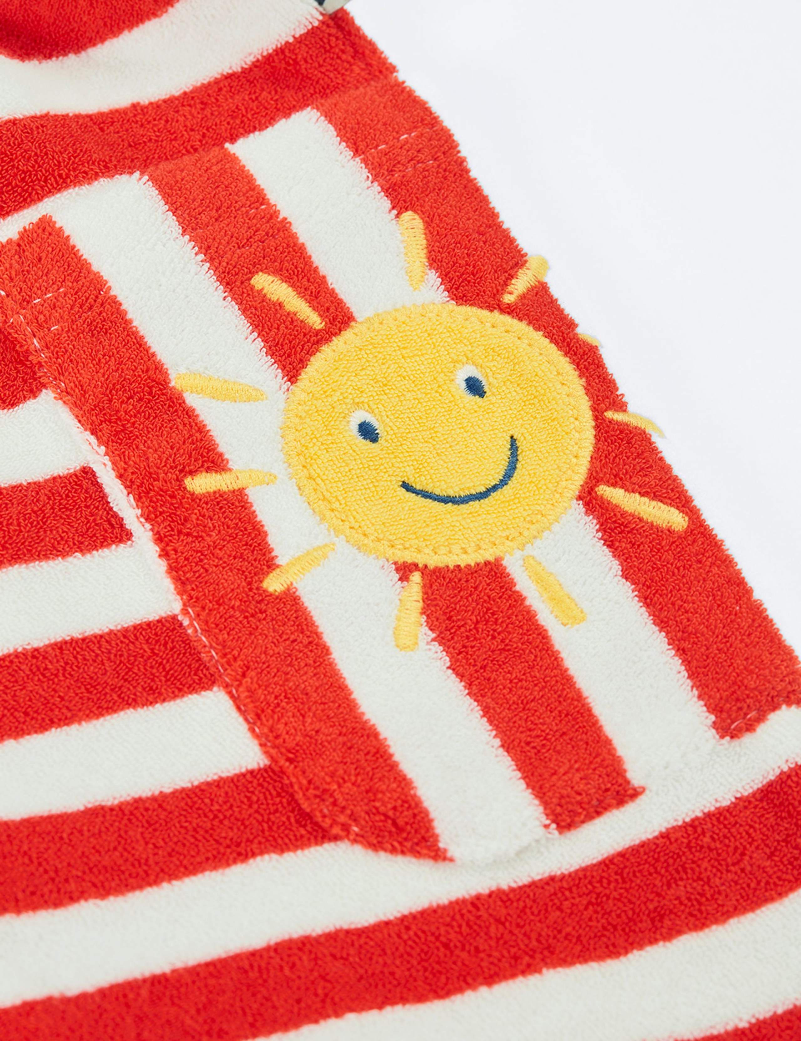 Pure Cotton Towelling Striped Playsuit (2-12 Yrs) 4 of 4