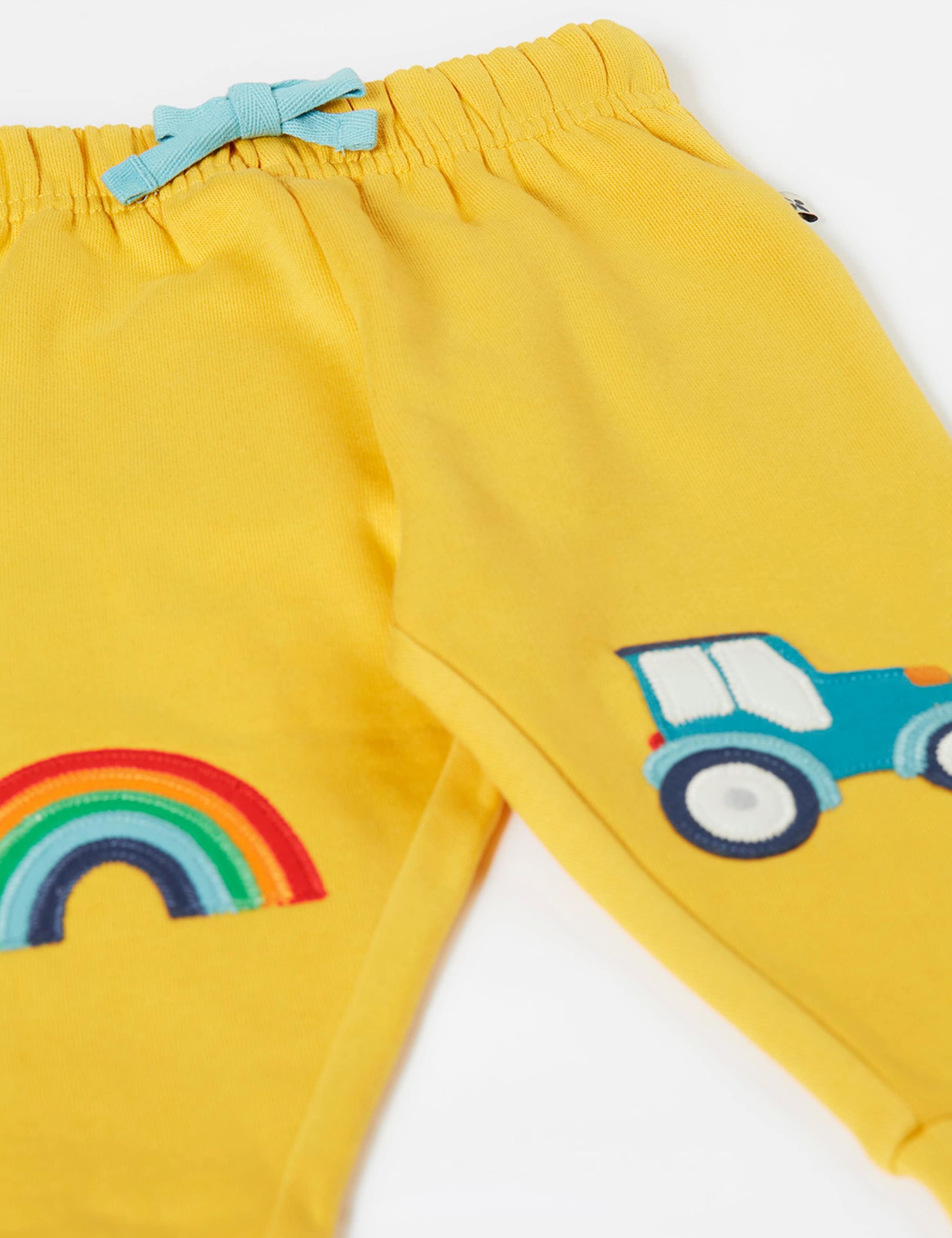 Pure Cotton Embroidered Joggers (3 Months-8 Years) 3 of 6