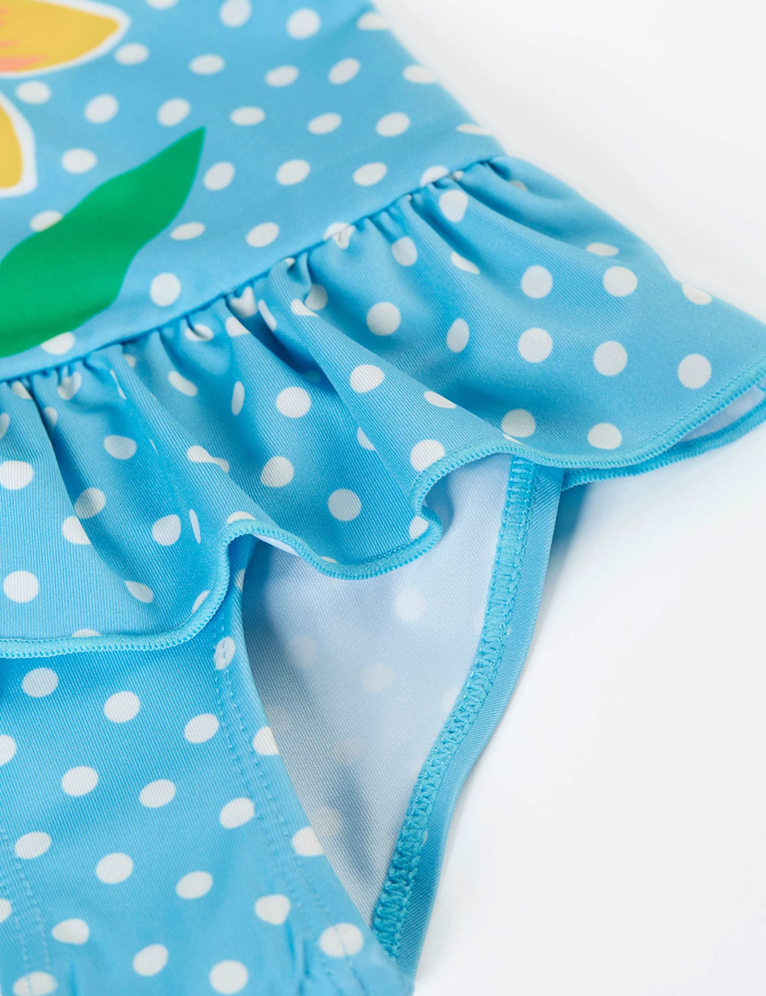 Polka Dot Flower Frill Swimsuit (0-4 Years) 2 of 3