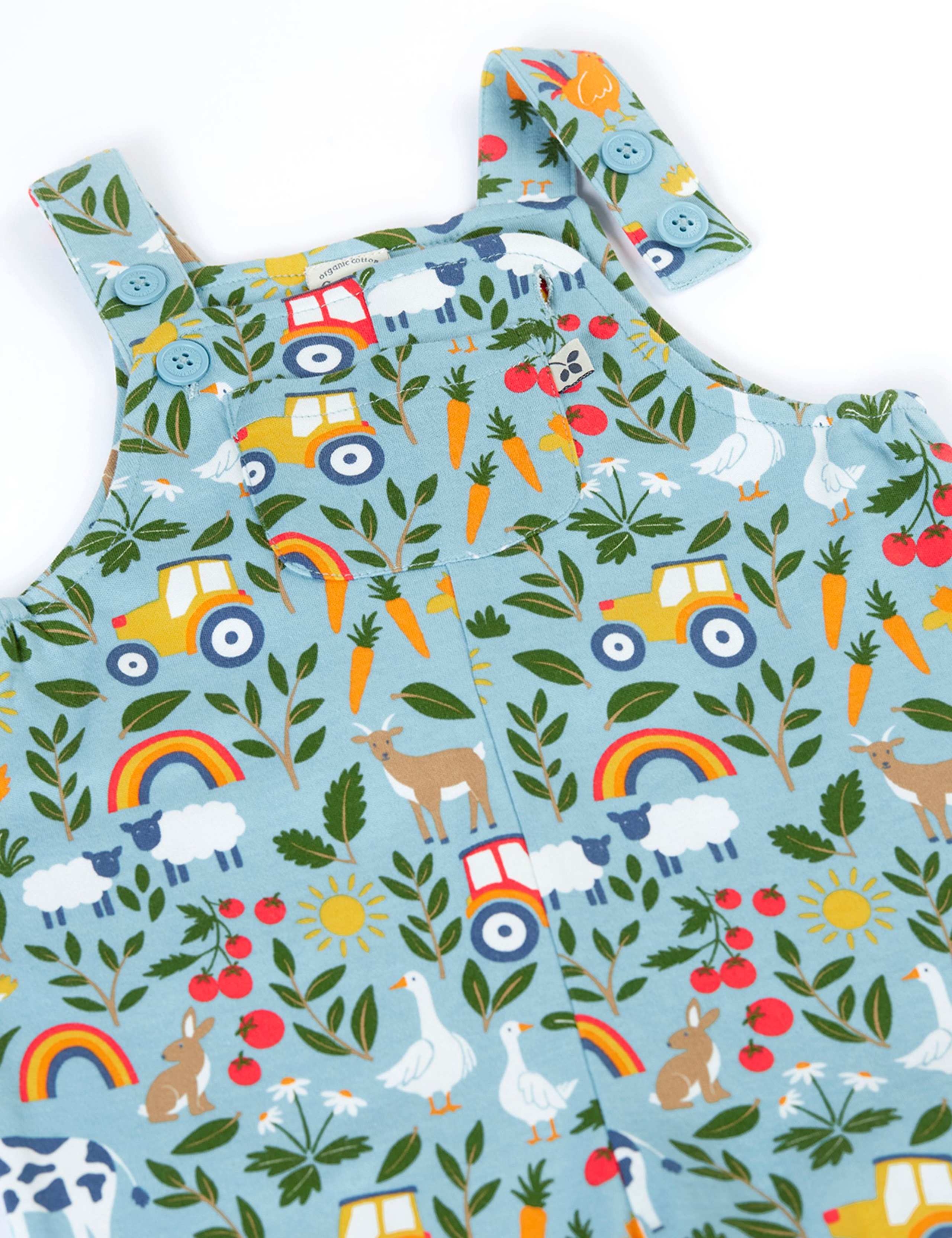 Pure Cotton Printed Dungarees (3 Mths-5 Yrs) 3 of 3