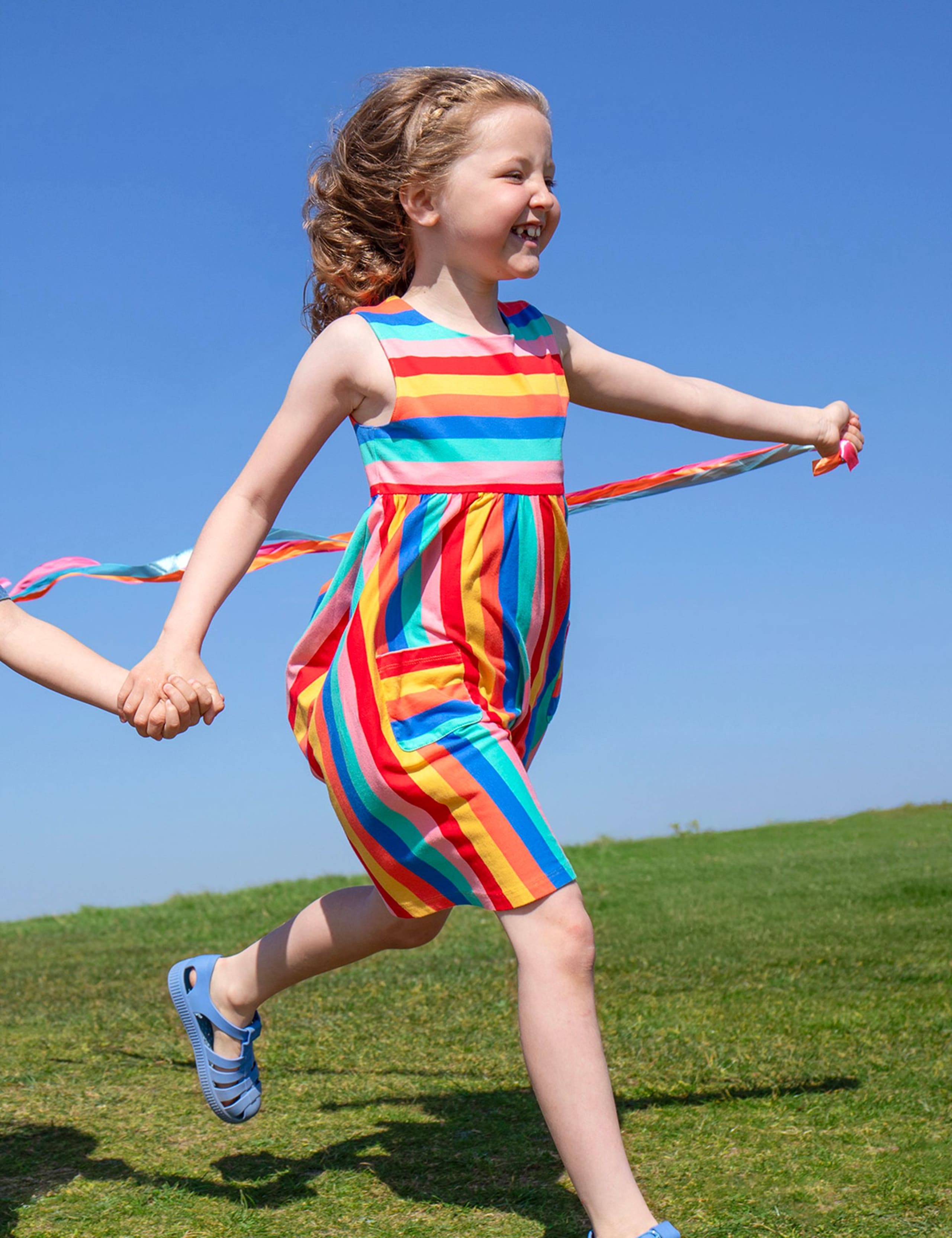 Pure Cotton Striped Dress (2-12 Yrs) 2 of 4