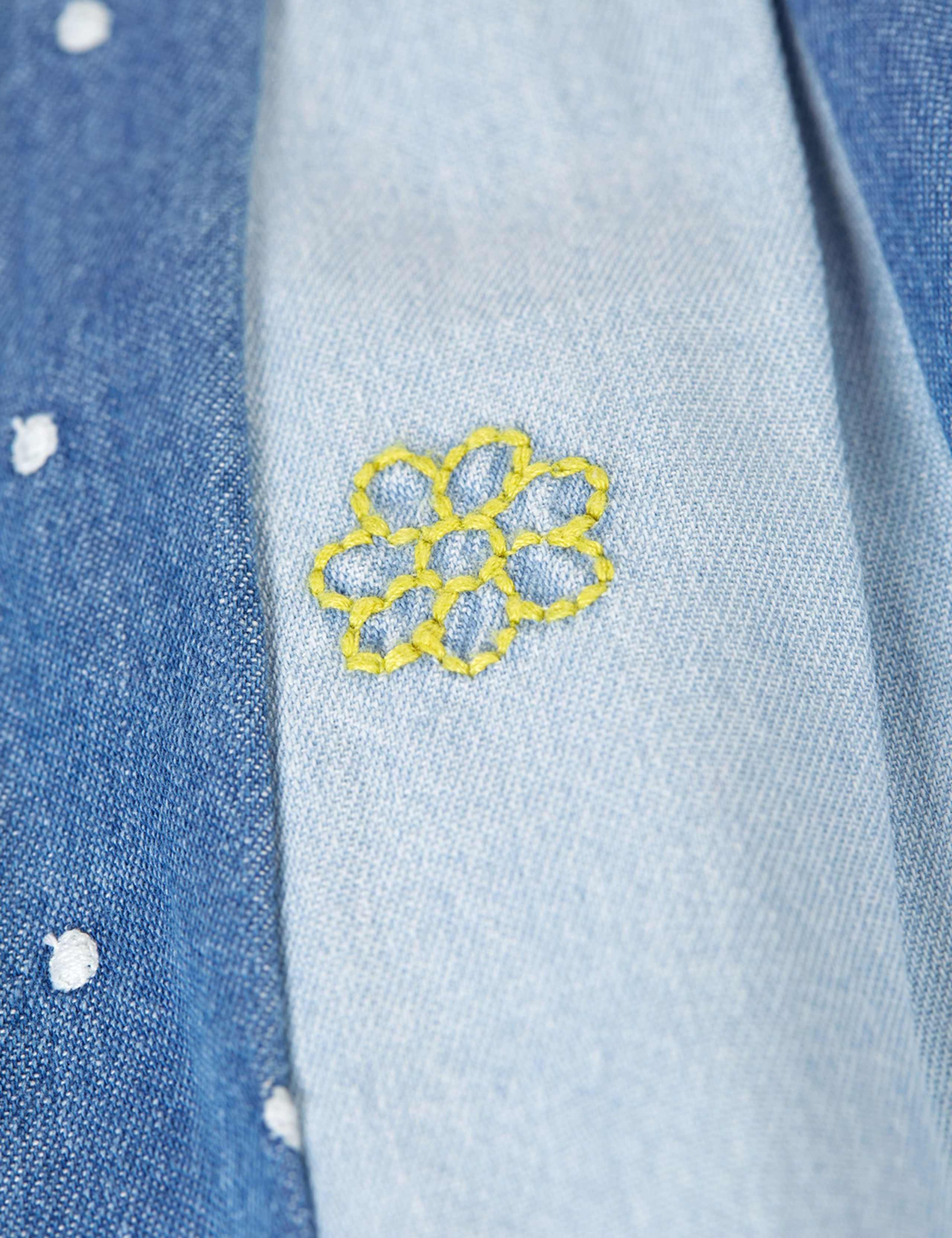 Denim Embroidered Dress (2-10 Yrs) 3 of 6