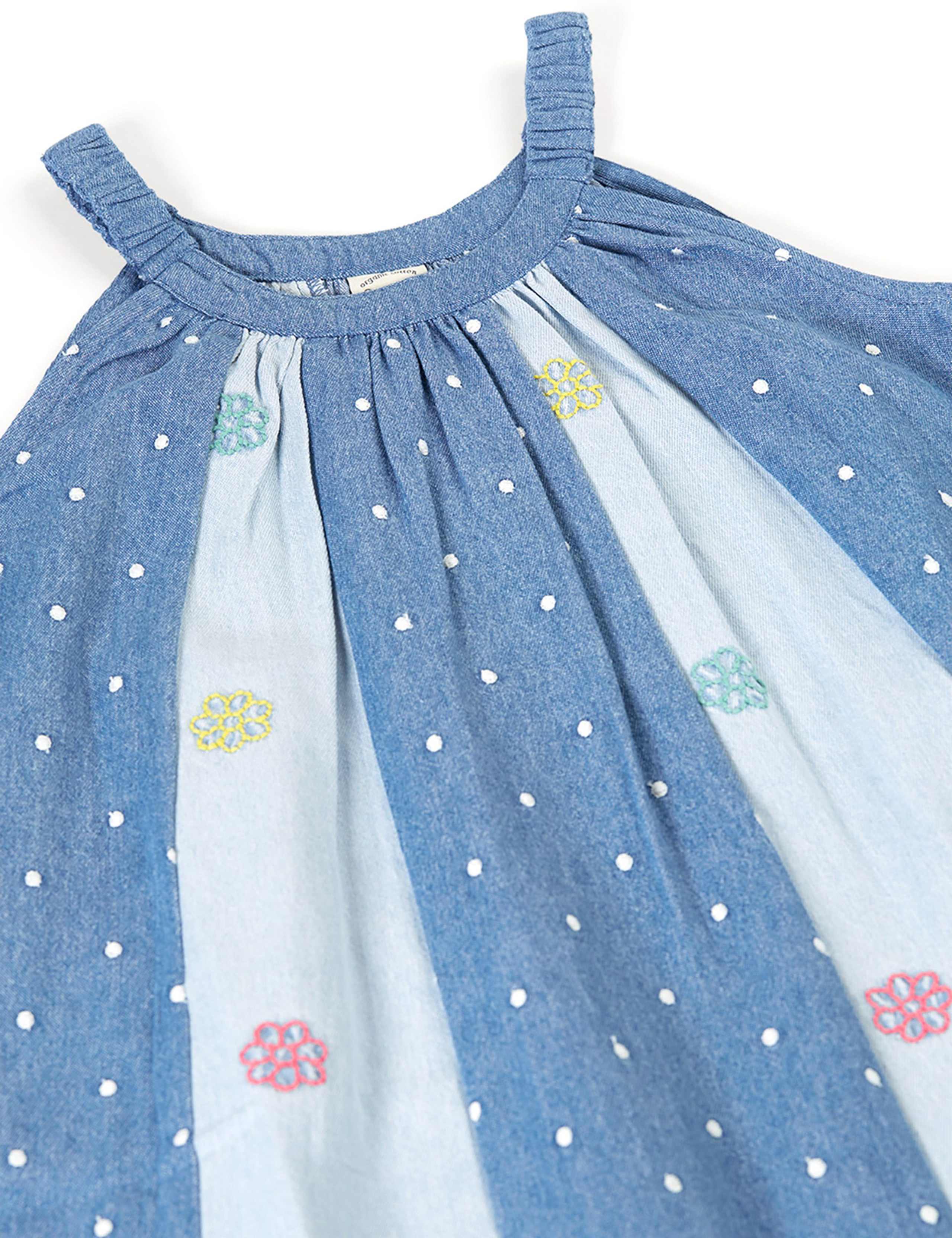 Denim Embroidered Dress (2-10 Yrs) 5 of 6