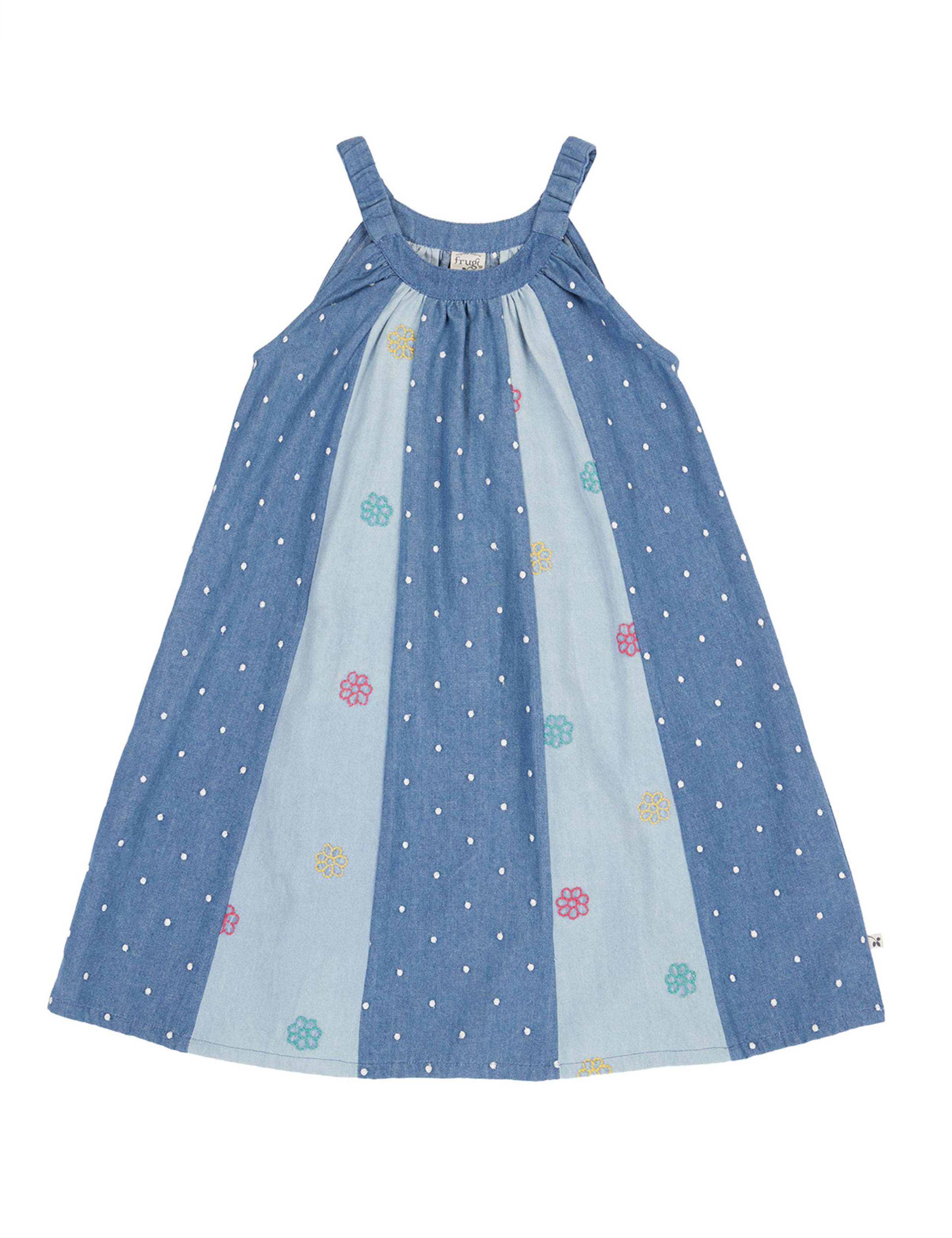 Denim Embroidered Dress (2-10 Yrs) 2 of 6