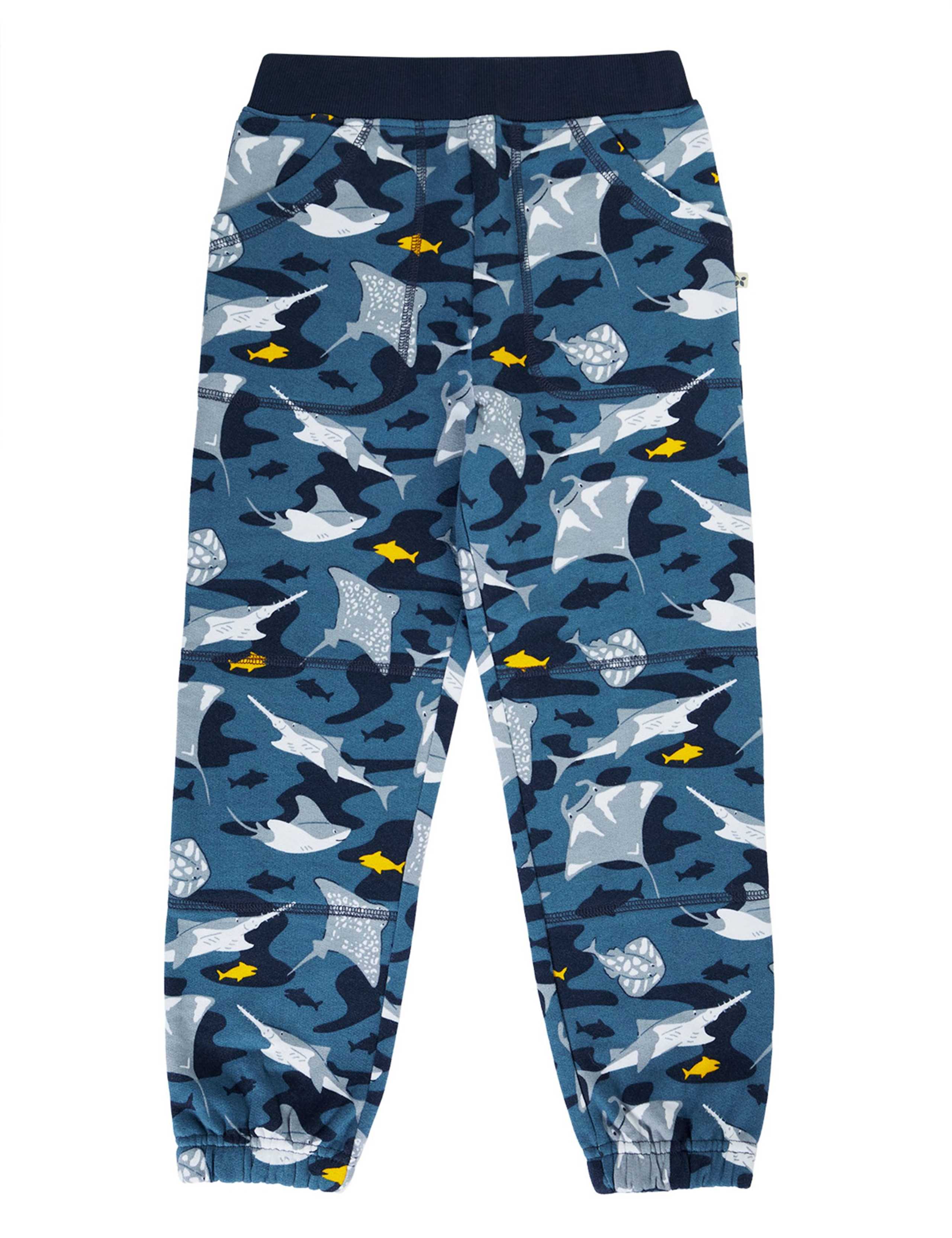 Pure Cotton Underwater Print Joggers (1-10 Years) 1 of 3