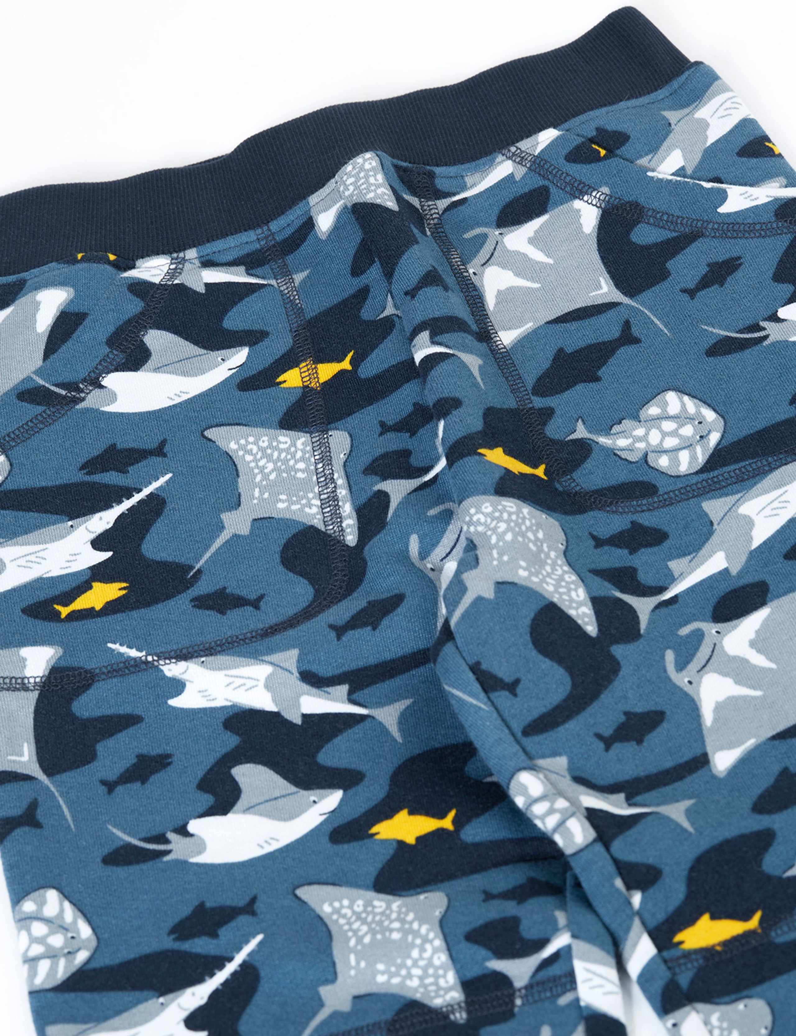 Pure Cotton Underwater Print Joggers (1-10 Yrs) 2 of 3