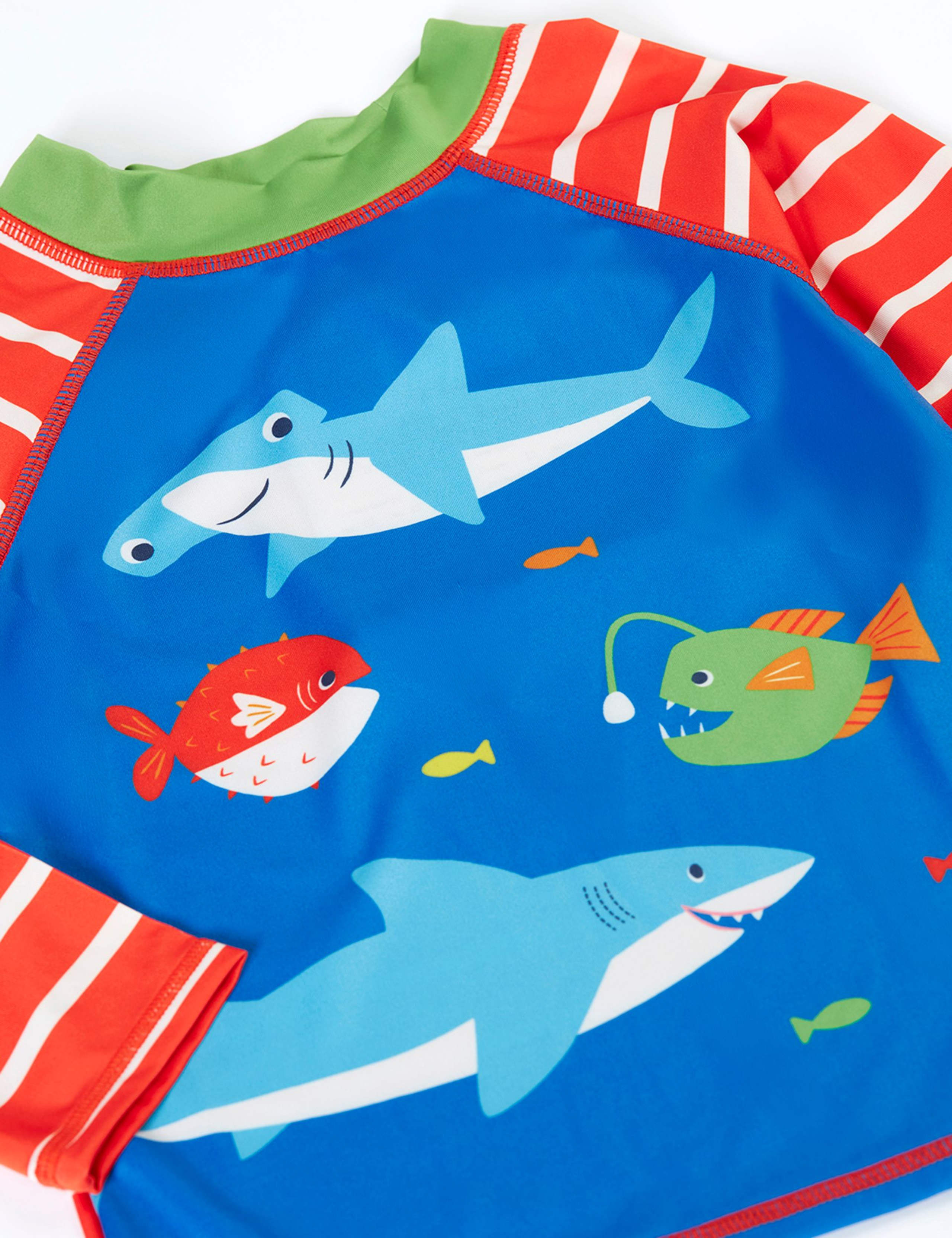 Striped Fish Long Sleeve Rash Vest (1-10 Years) 4 of 6