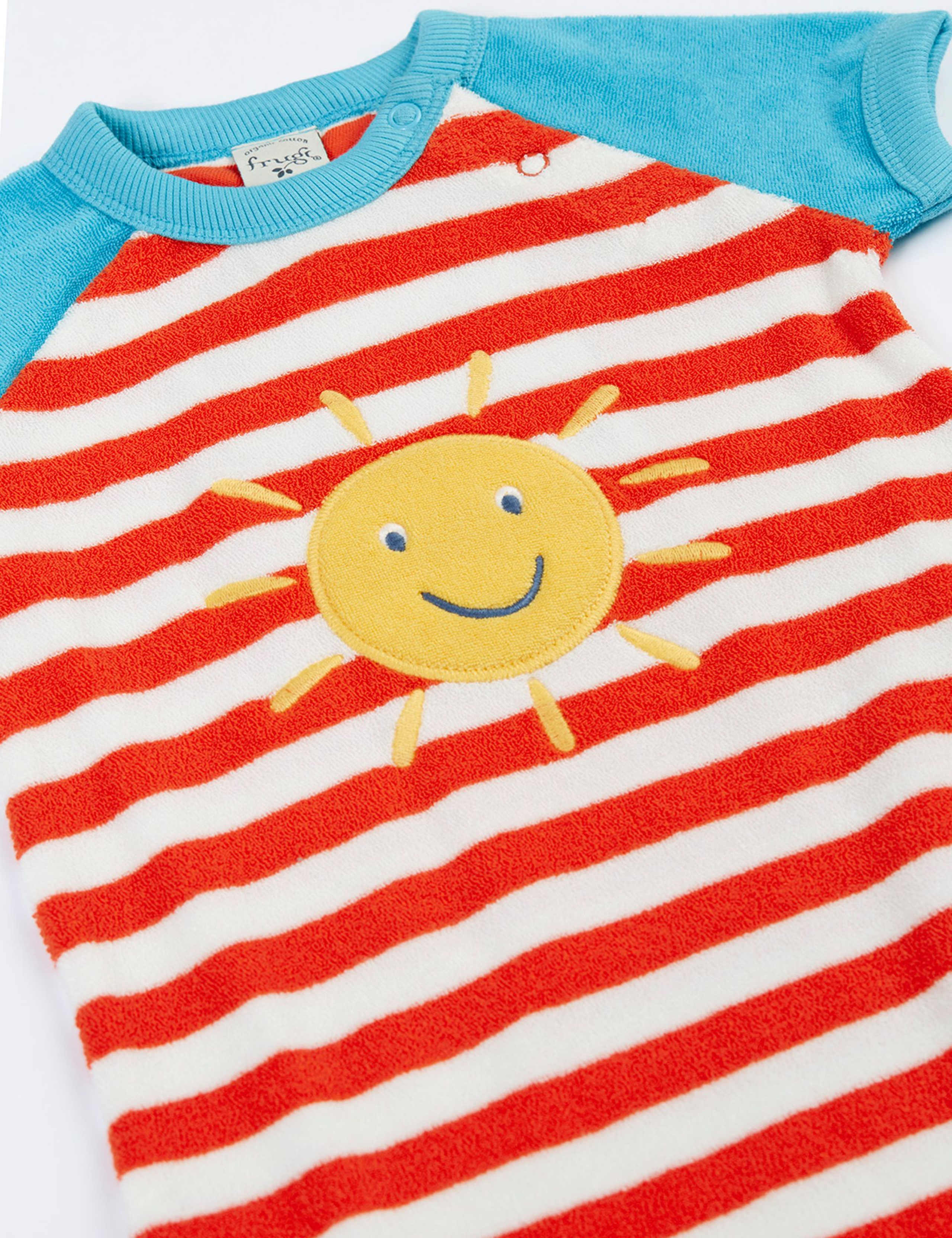 Pure Cotton Striped Sun Romper (0-24 Months) 3 of 4