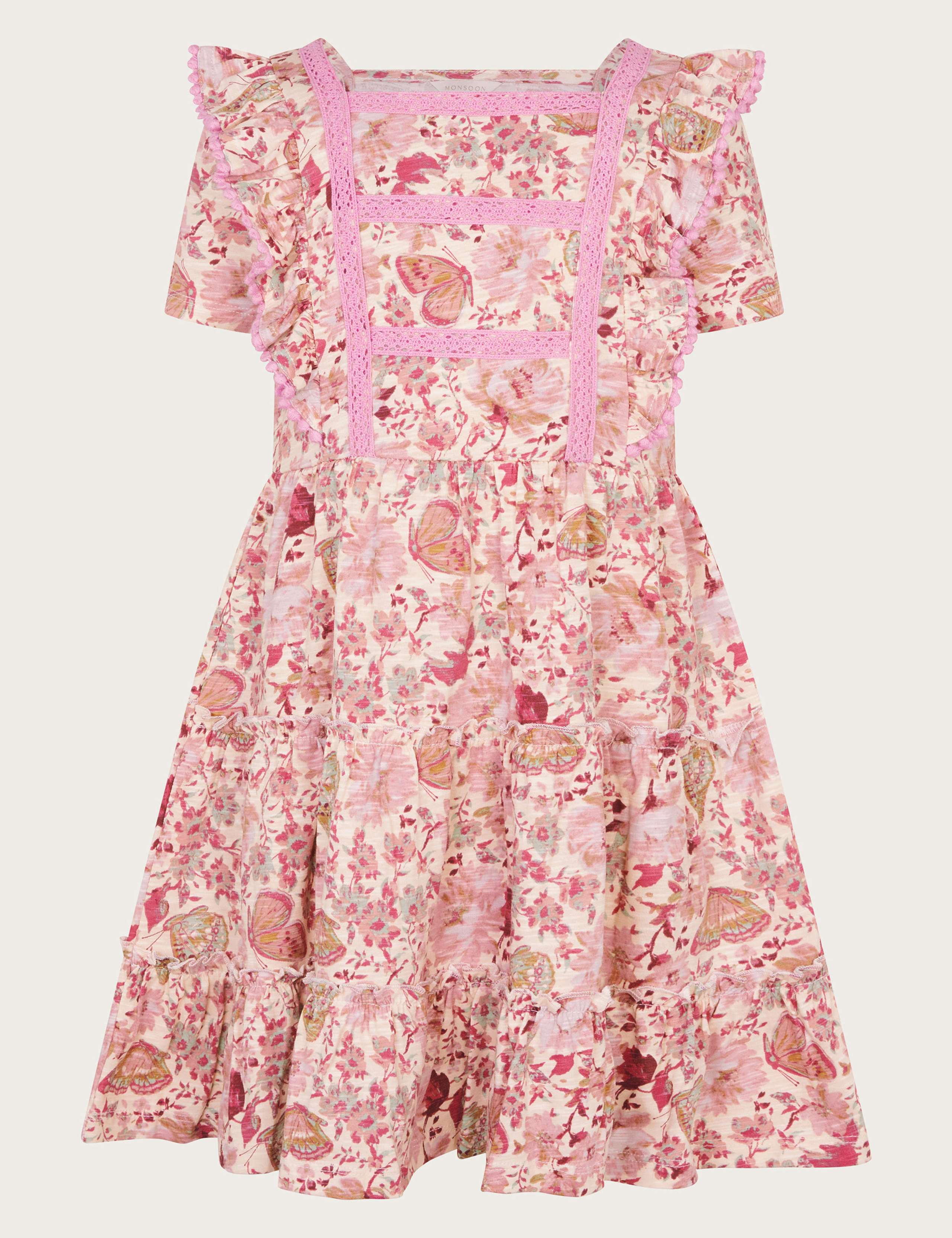 Jersey Floral Butterfly Dress (3-13 Yrs) 3 of 4