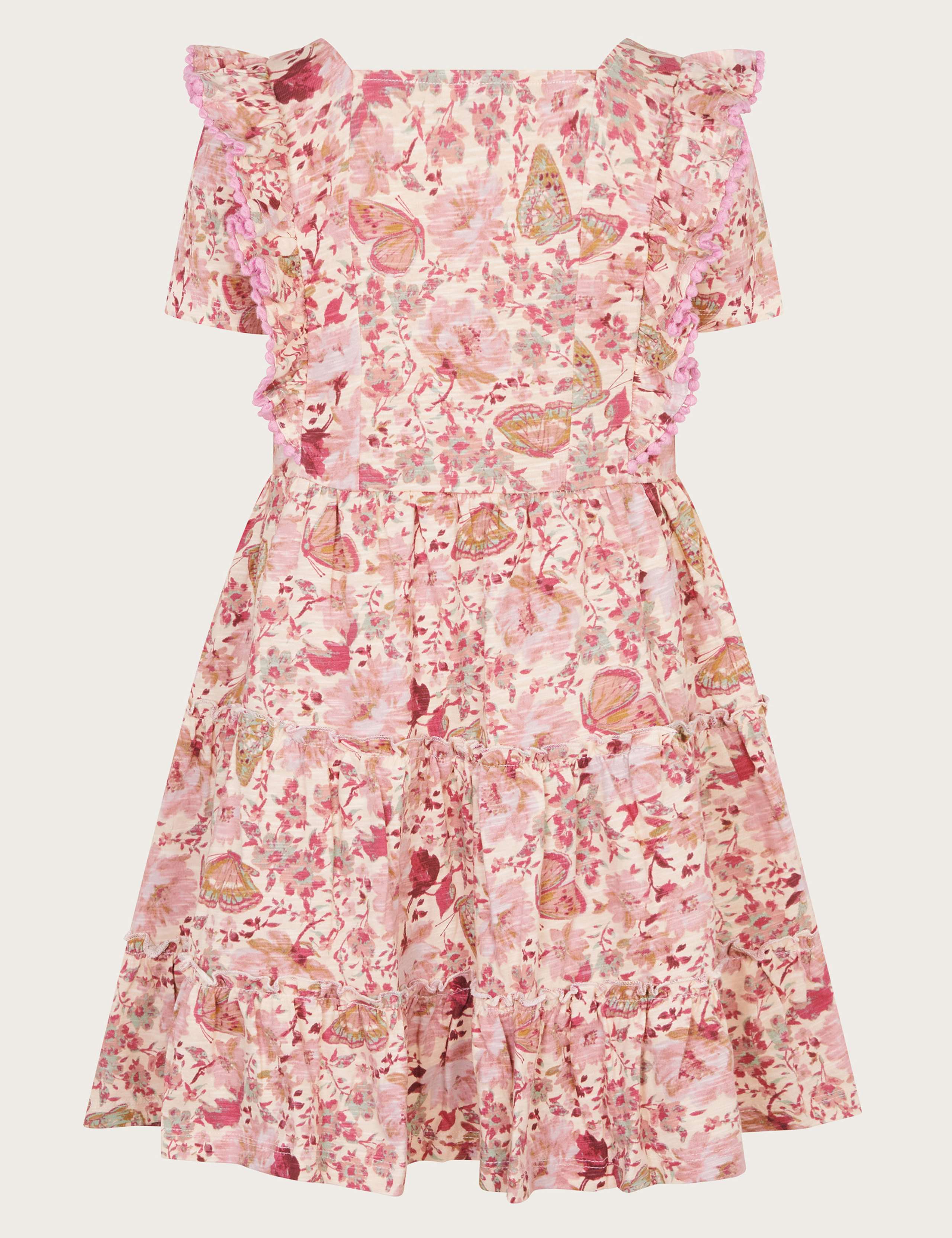 Jersey Floral Butterfly Dress (3-13 Yrs) 4 of 4