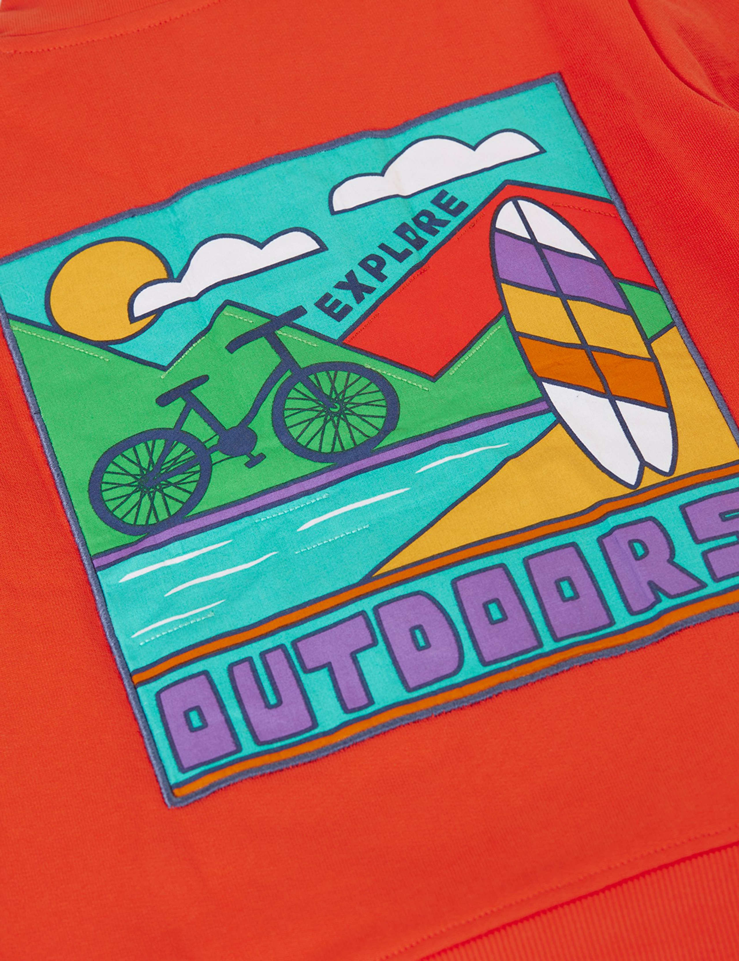 Pure Cotton Graphic Half Zip Sweatshirt (1-10 Years) 4 of 6