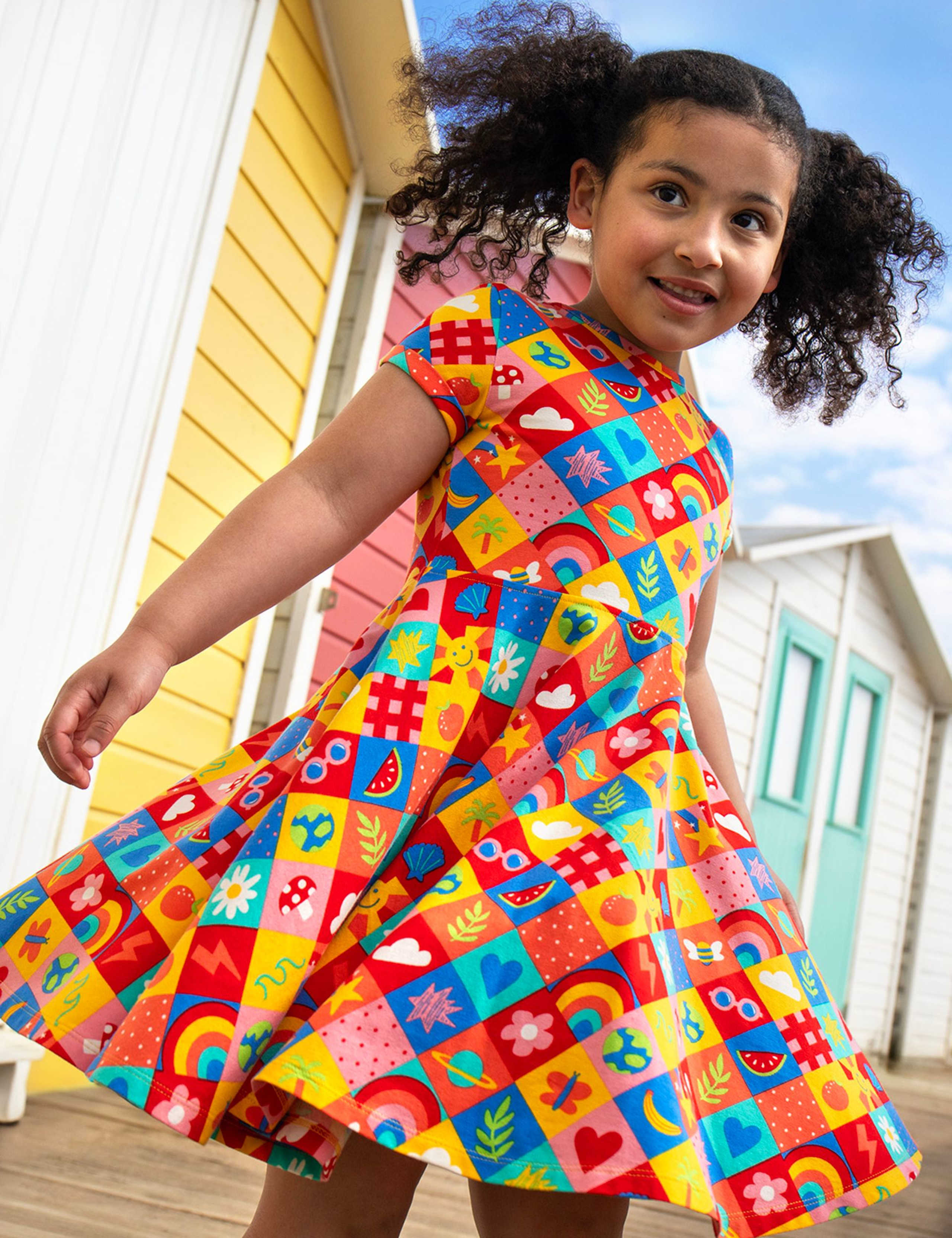 Cotton Rich Printed Dress (1-10 Yrs) 2 of 4
