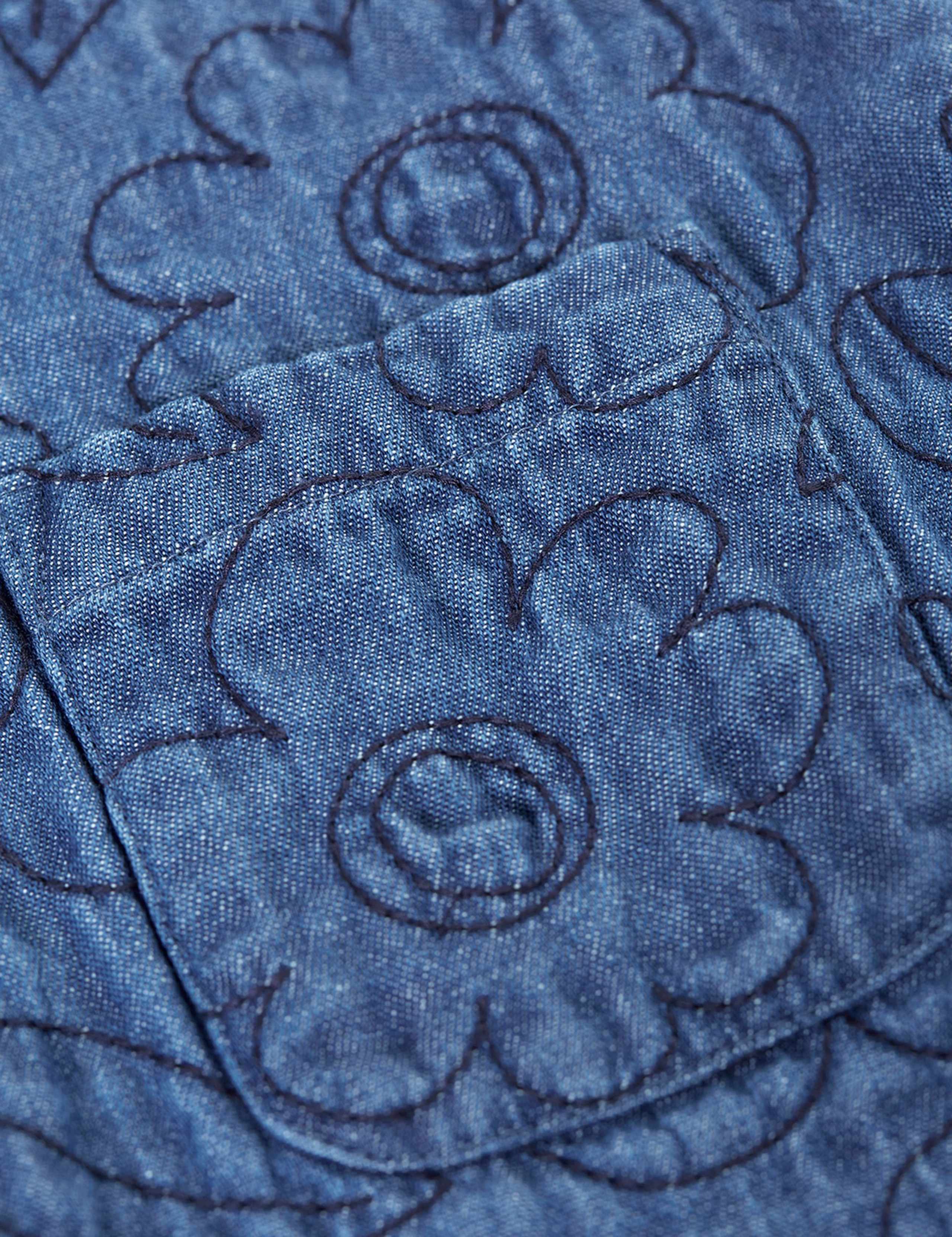 Denim Floral Embroidered Waistcoat (1-12 Years) 5 of 6