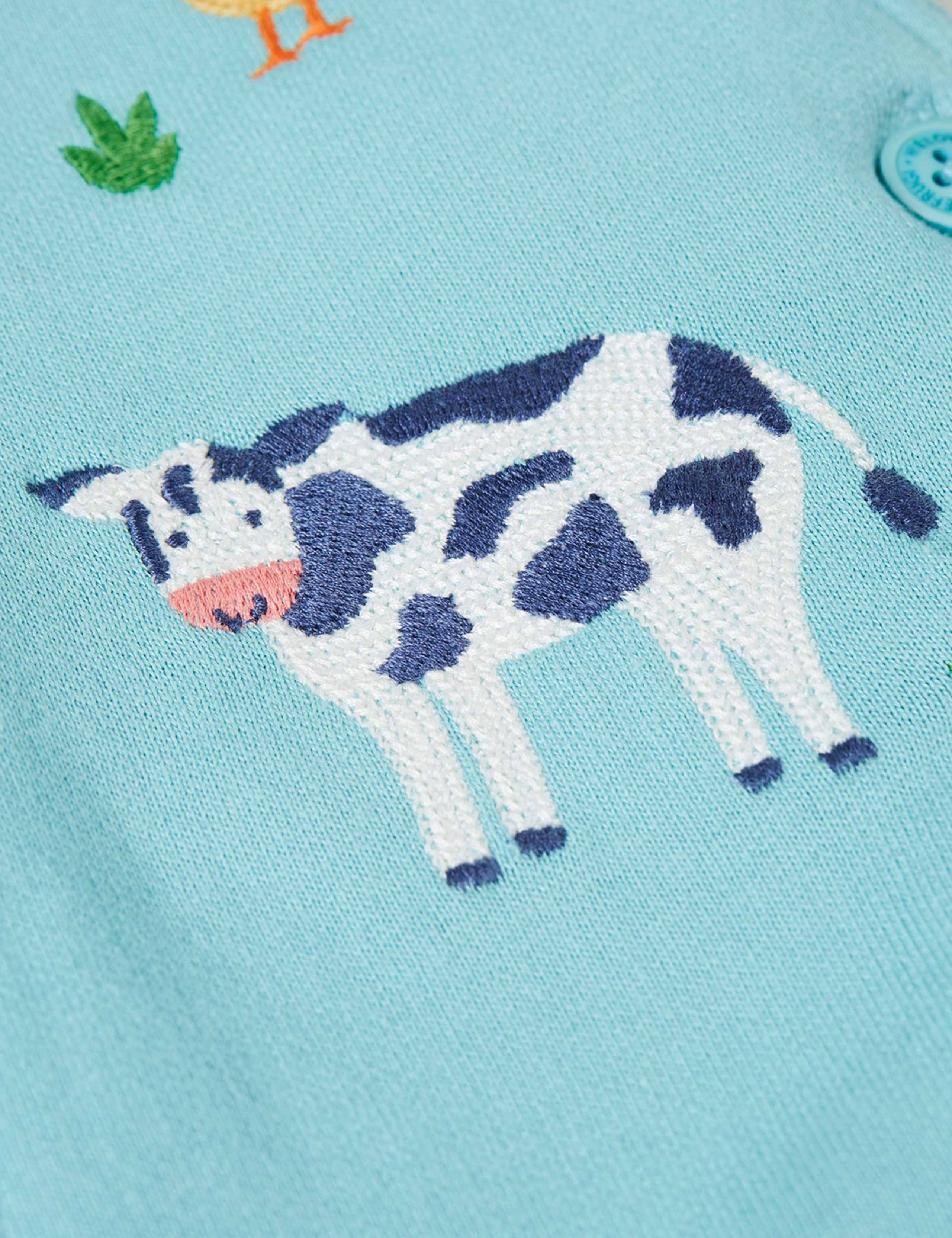 2 Piece Cotton Rich Dungaree Outfit (3-24 Mths) 3 of 3