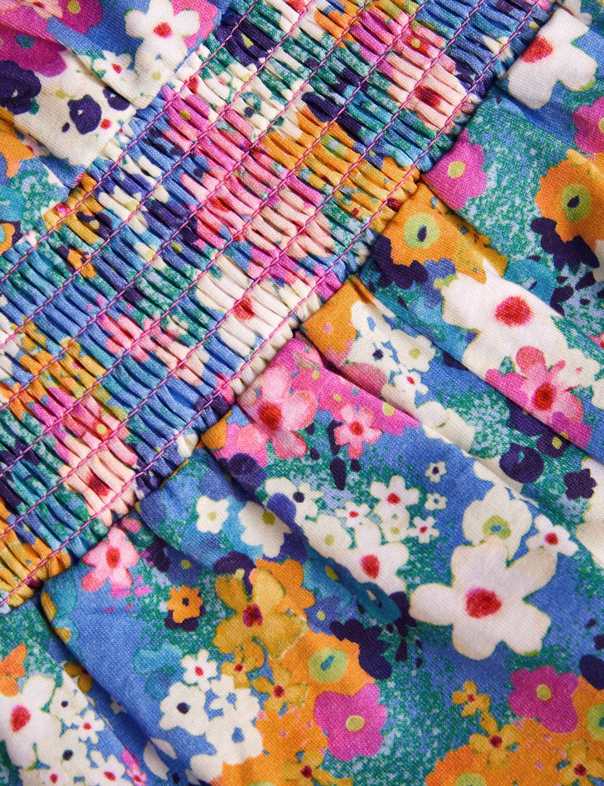 Pure Cotton Floral Playsuit (2-13 Yrs) 2 of 3