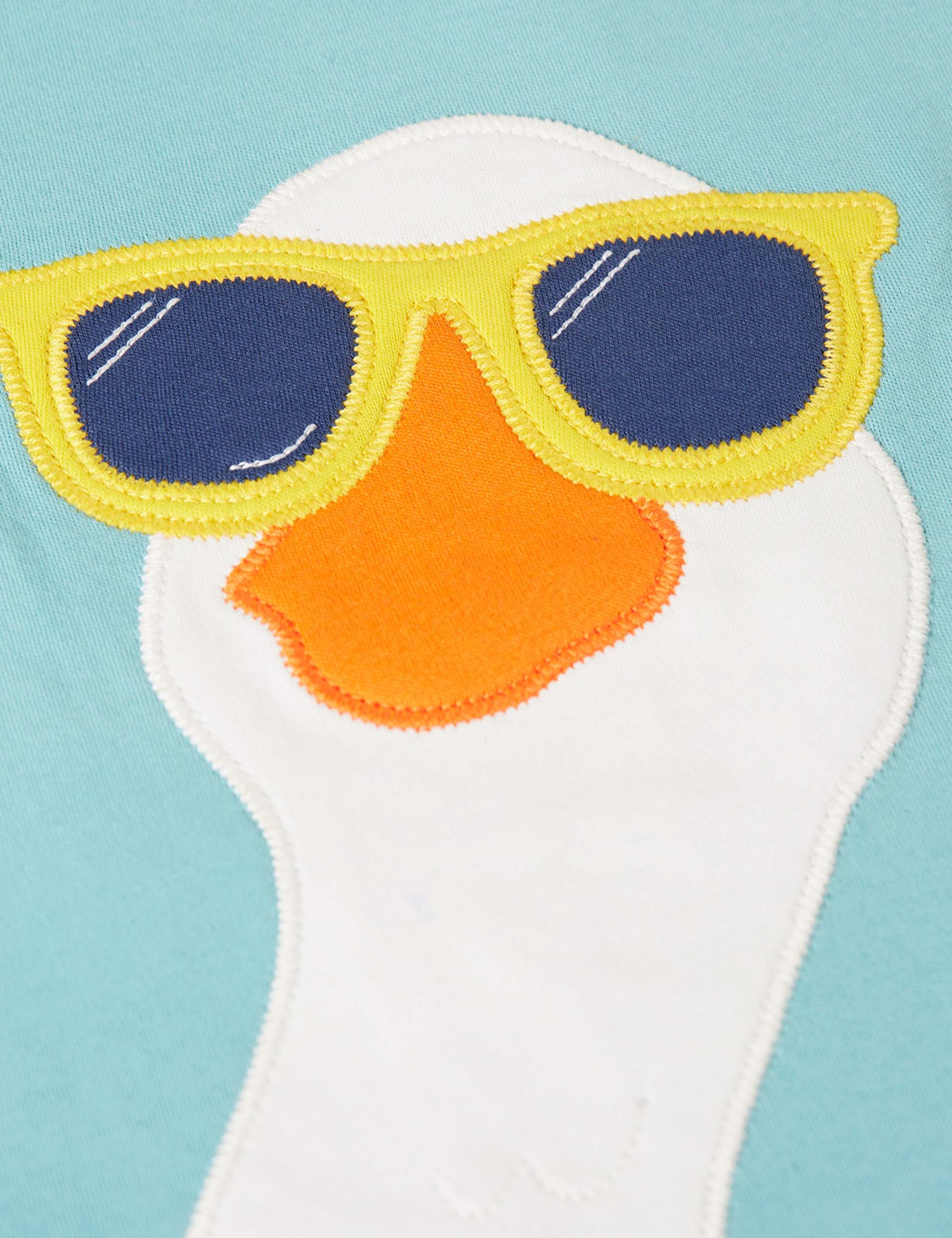 Pure Cotton Swan Appliqué T-Shirt (1-10 Yrs) 2 of 4