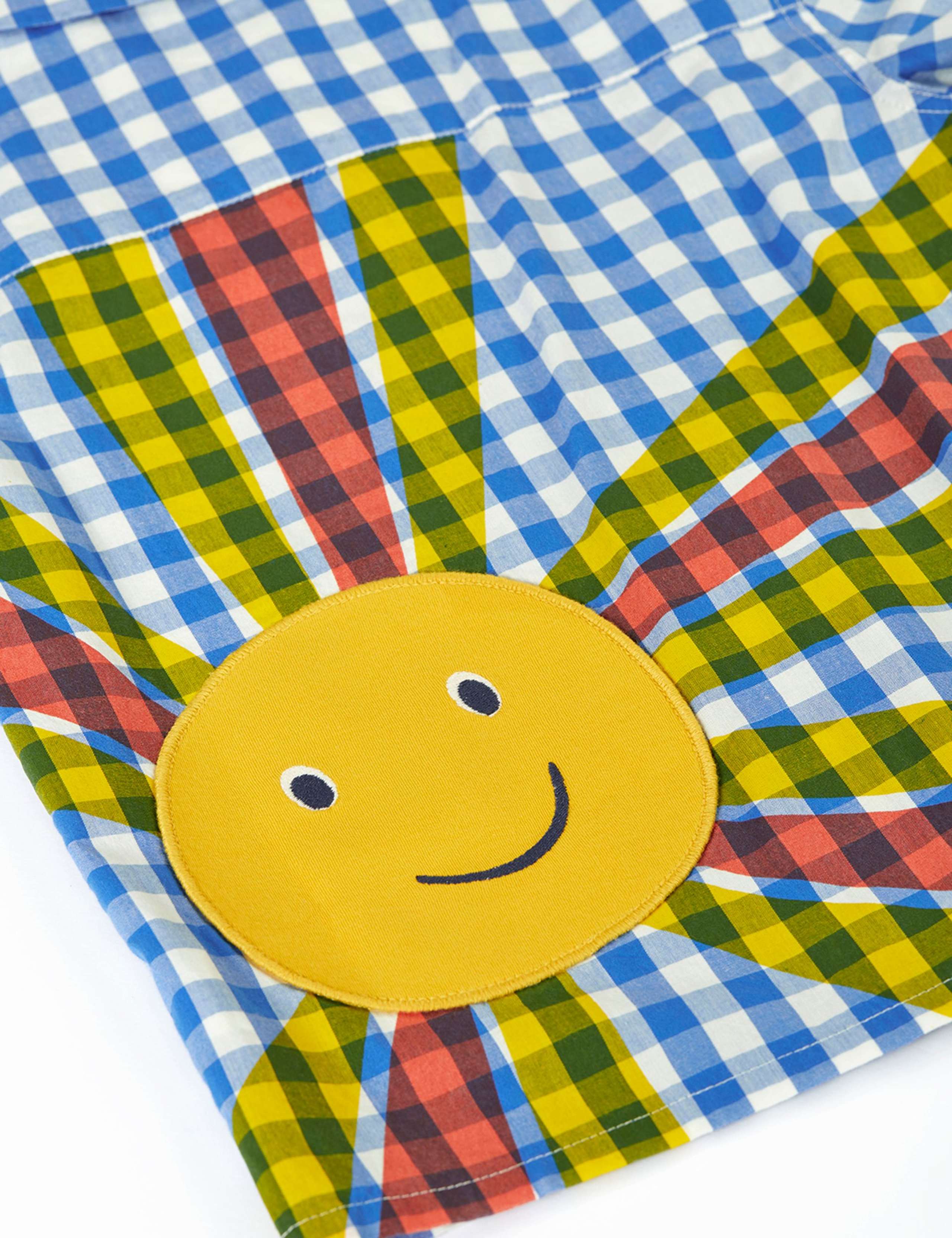 Pure Cotton Checked Sun Shirt (2-10 Yrs) 3 of 5