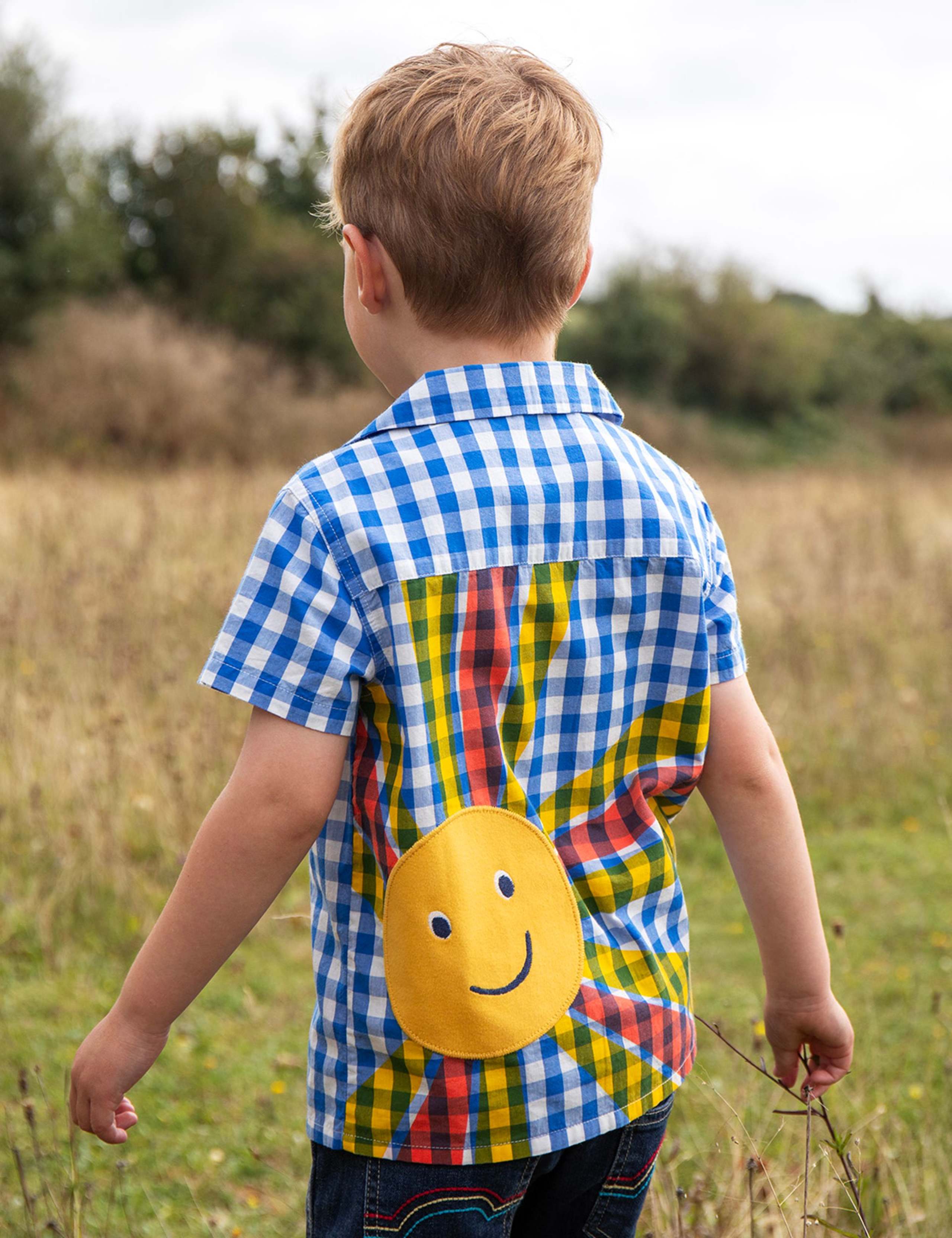 Pure Cotton Checked Sun Shirt (2-10 Yrs) 5 of 5