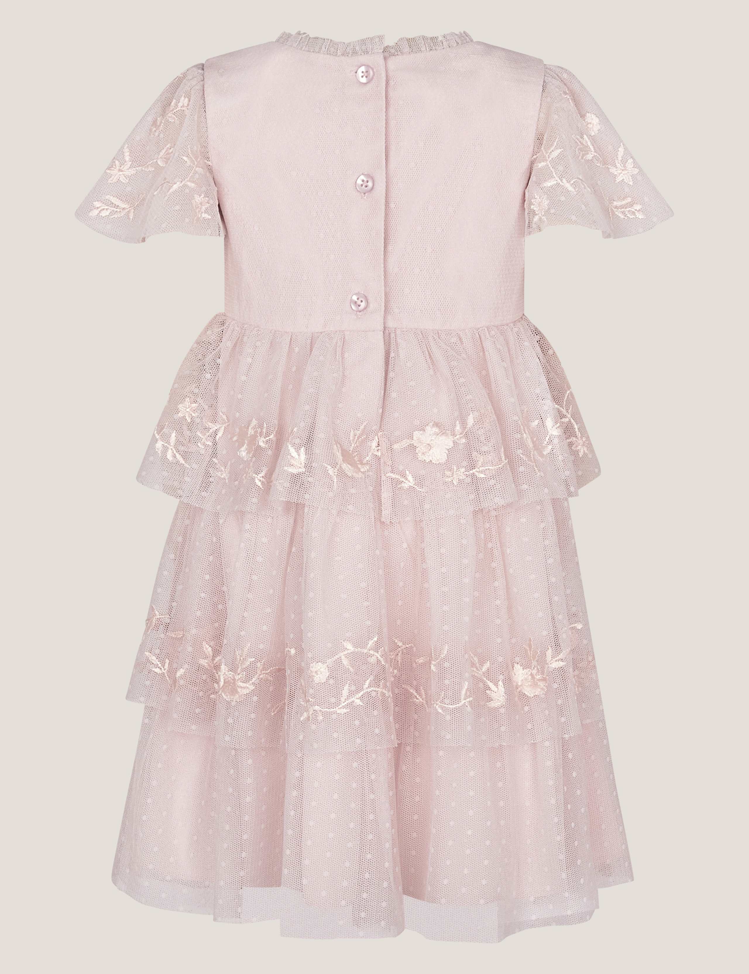 Floral Embroidered Christening Dress (0-12 Mths) 2 of 2