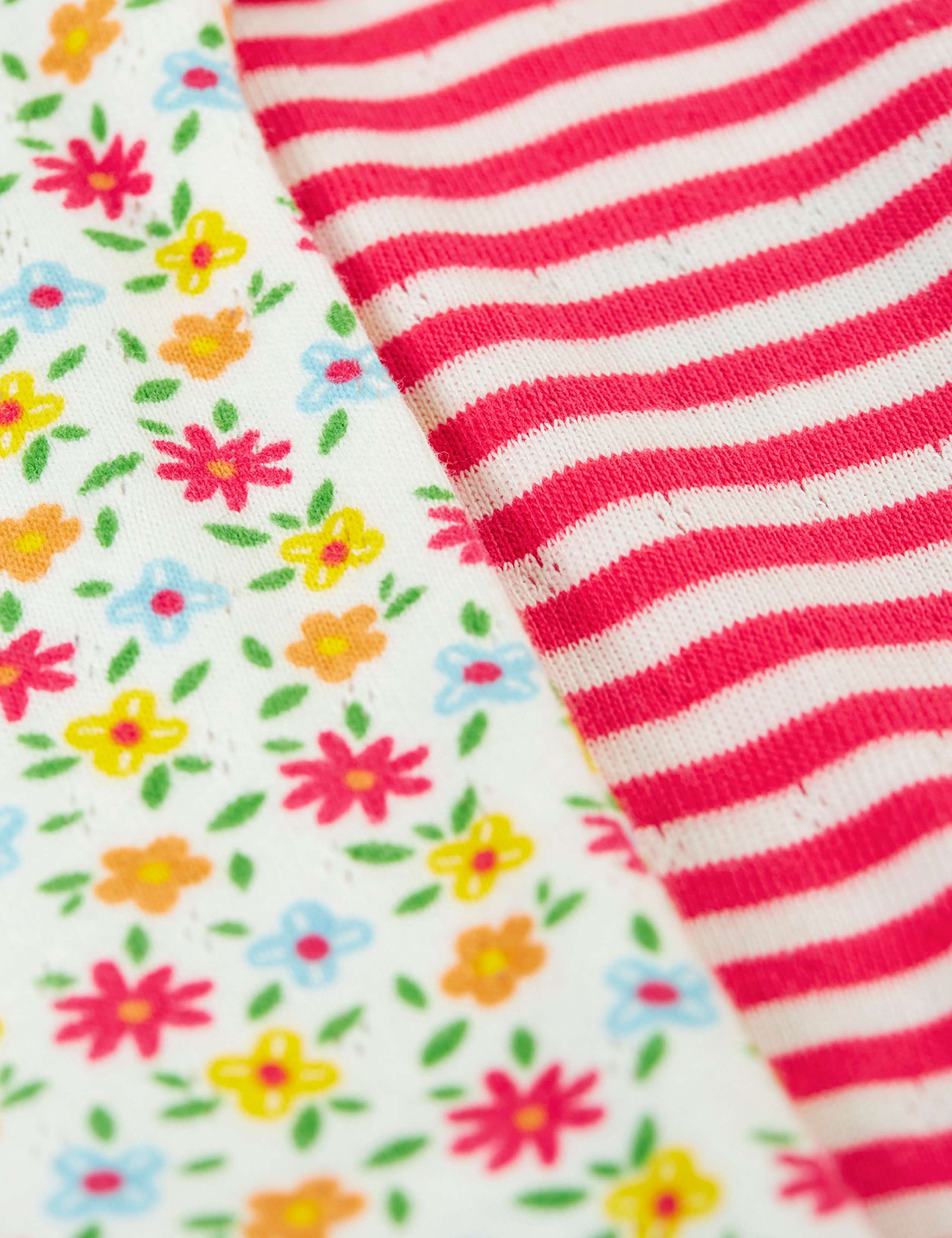 2 Pack Pure Cotton Pointelle T-Shirts (1-12 Years) 3 of 6