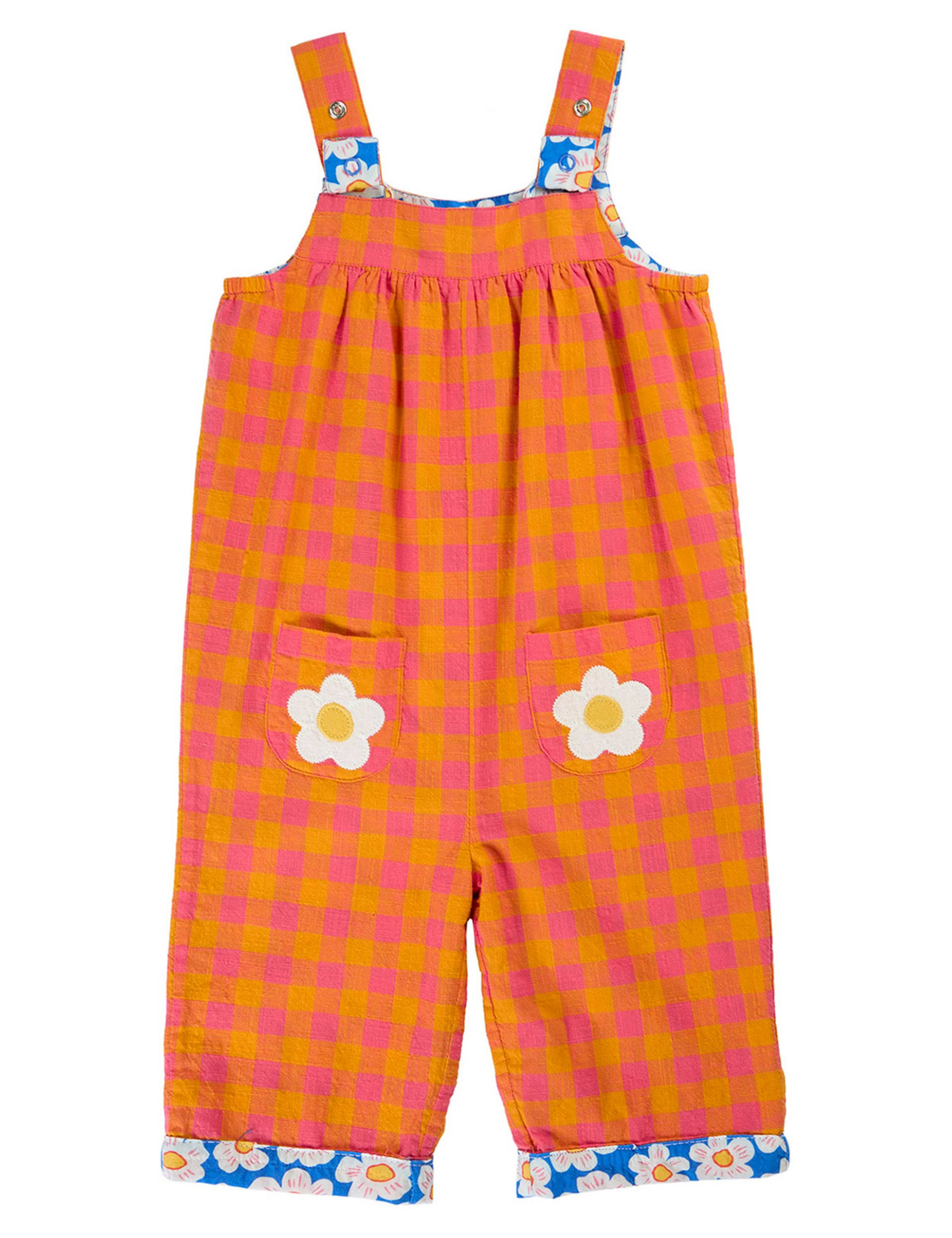 Pure Cotton Reversible Dungarees (3 Mths-5 Yrs) 2 of 5