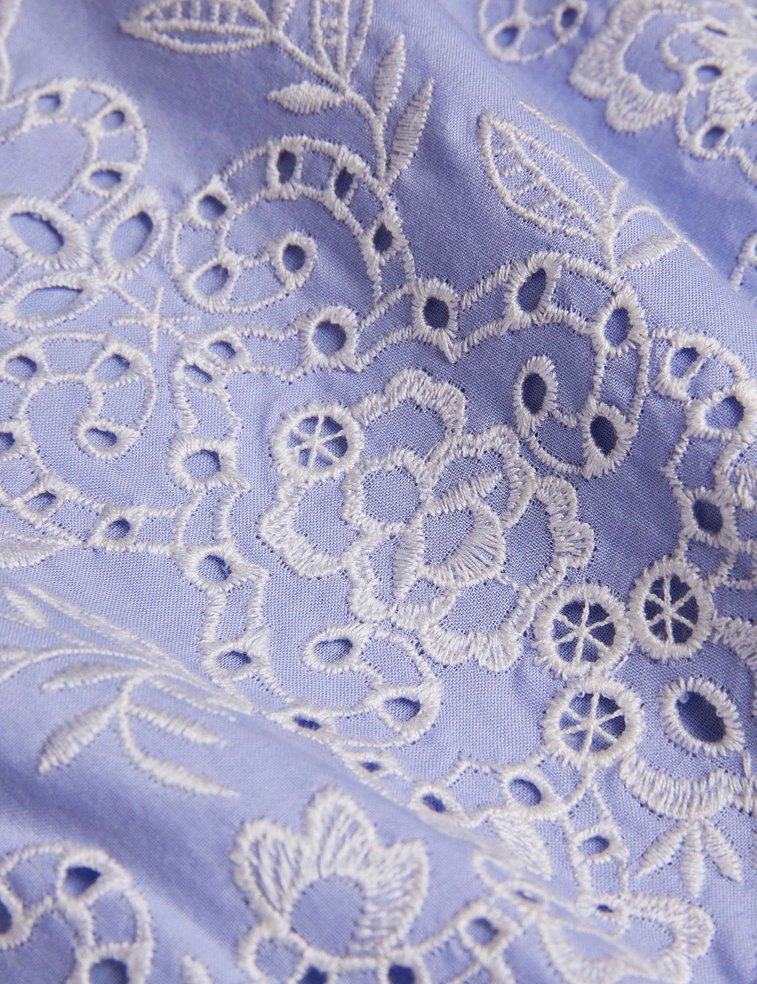 Pure Cotton Embroidered Frill Playsuit (4-15 Yrs) 3 of 3