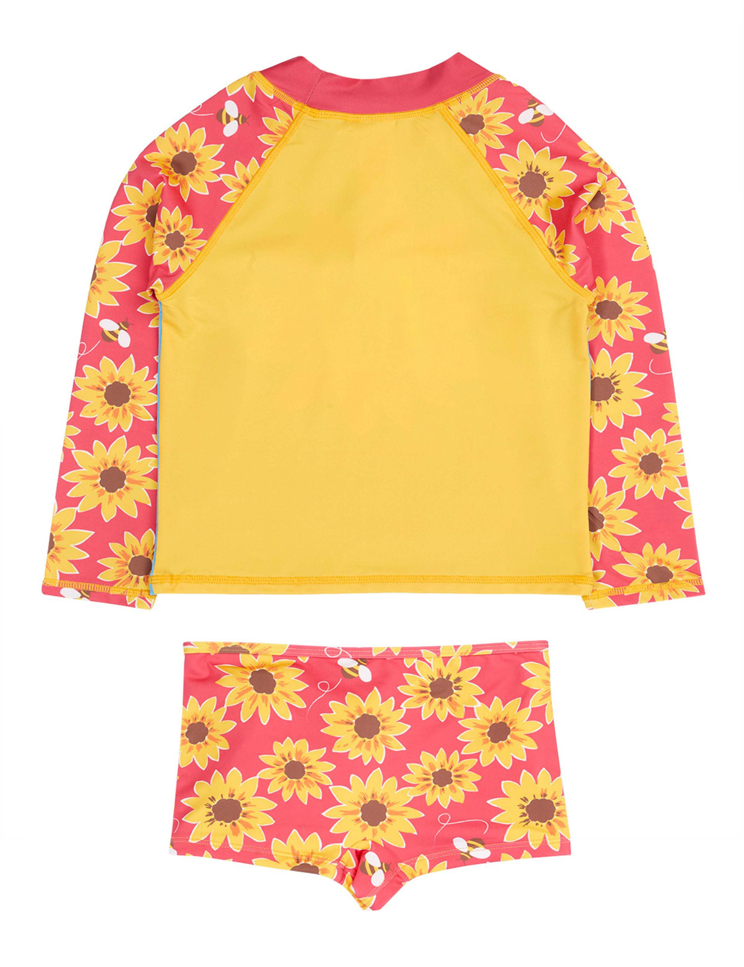 2 Piece Floral Long Sleeve Rash Vest Swim Set (2-10 Yrs) 3 of 5
