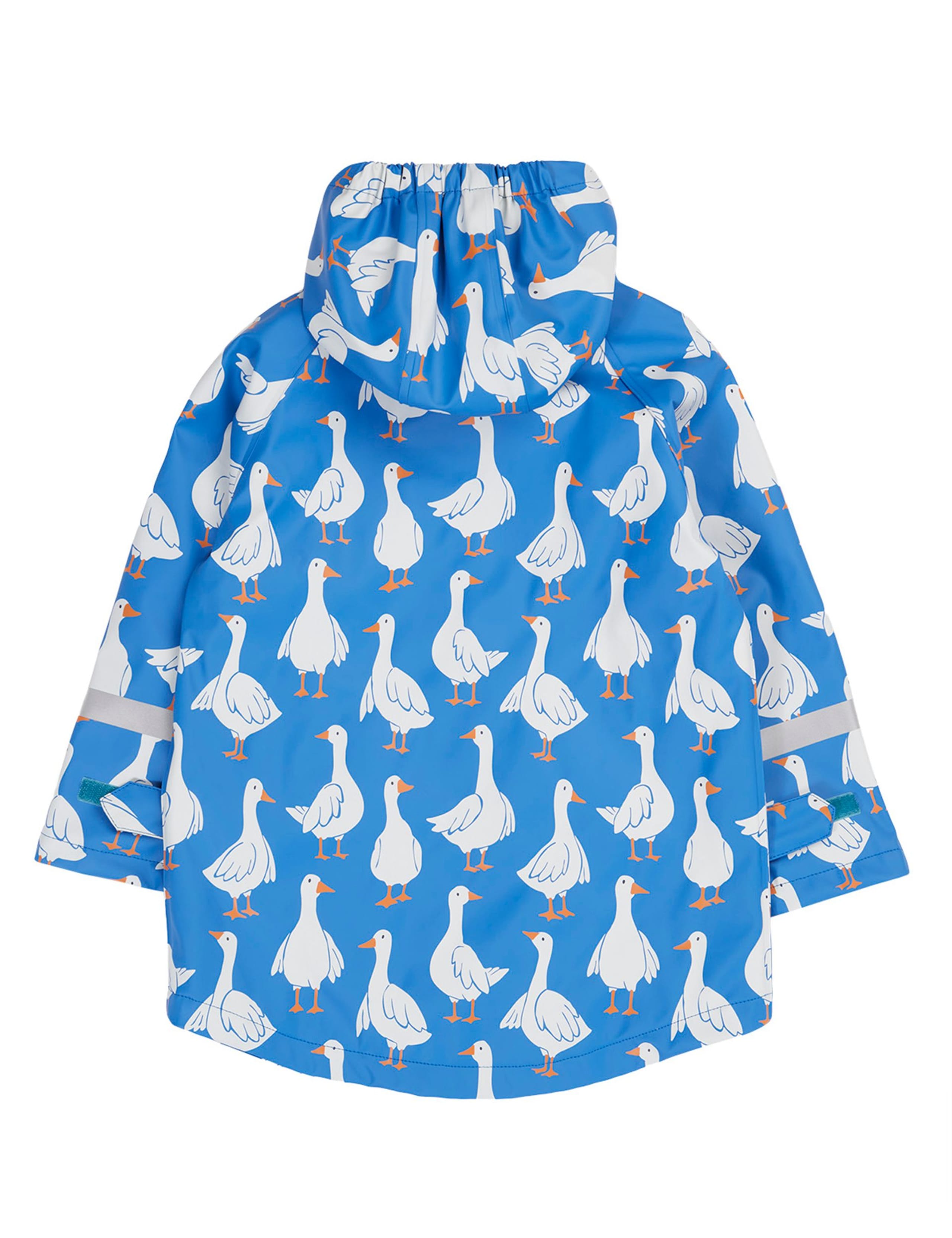 Duck Print Hooded Fleece Lined Raincoat (1-10 Yrs) 2 of 6