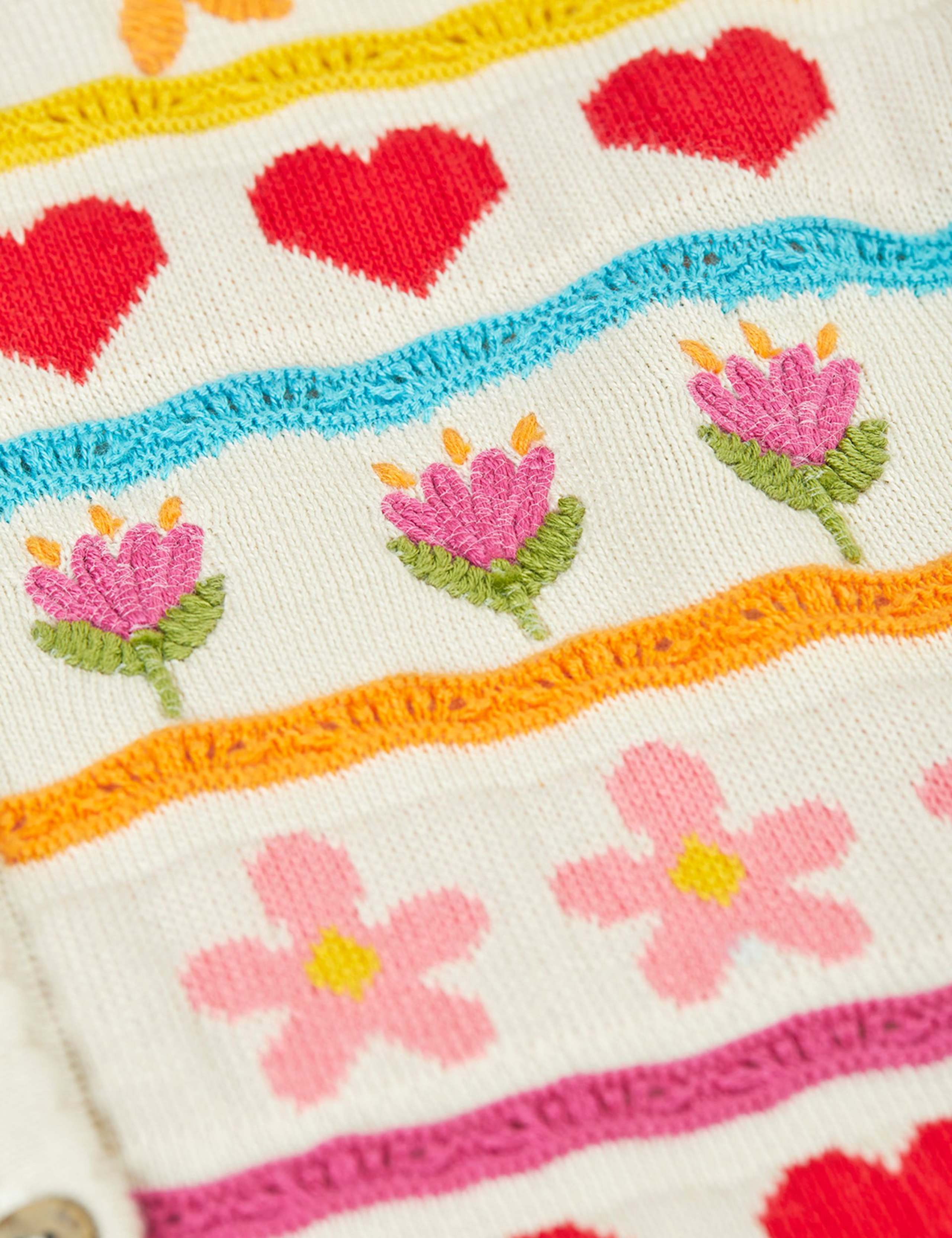 Pure Cotton Embroidered Cardigan (1-10 Yrs) 4 of 5