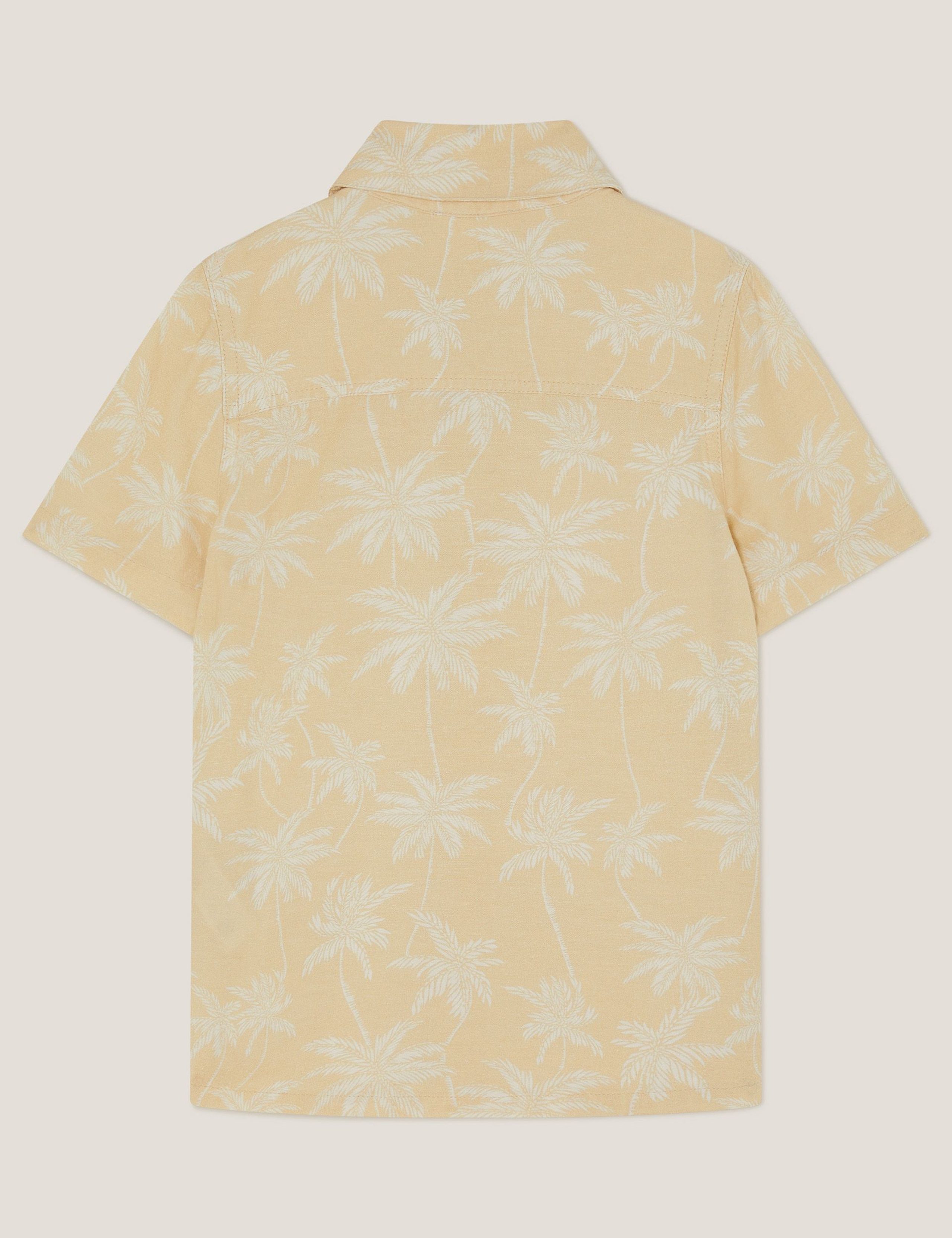 Cotton Blend Palm Print Shirt (2-13 Yrs) 3 of 3