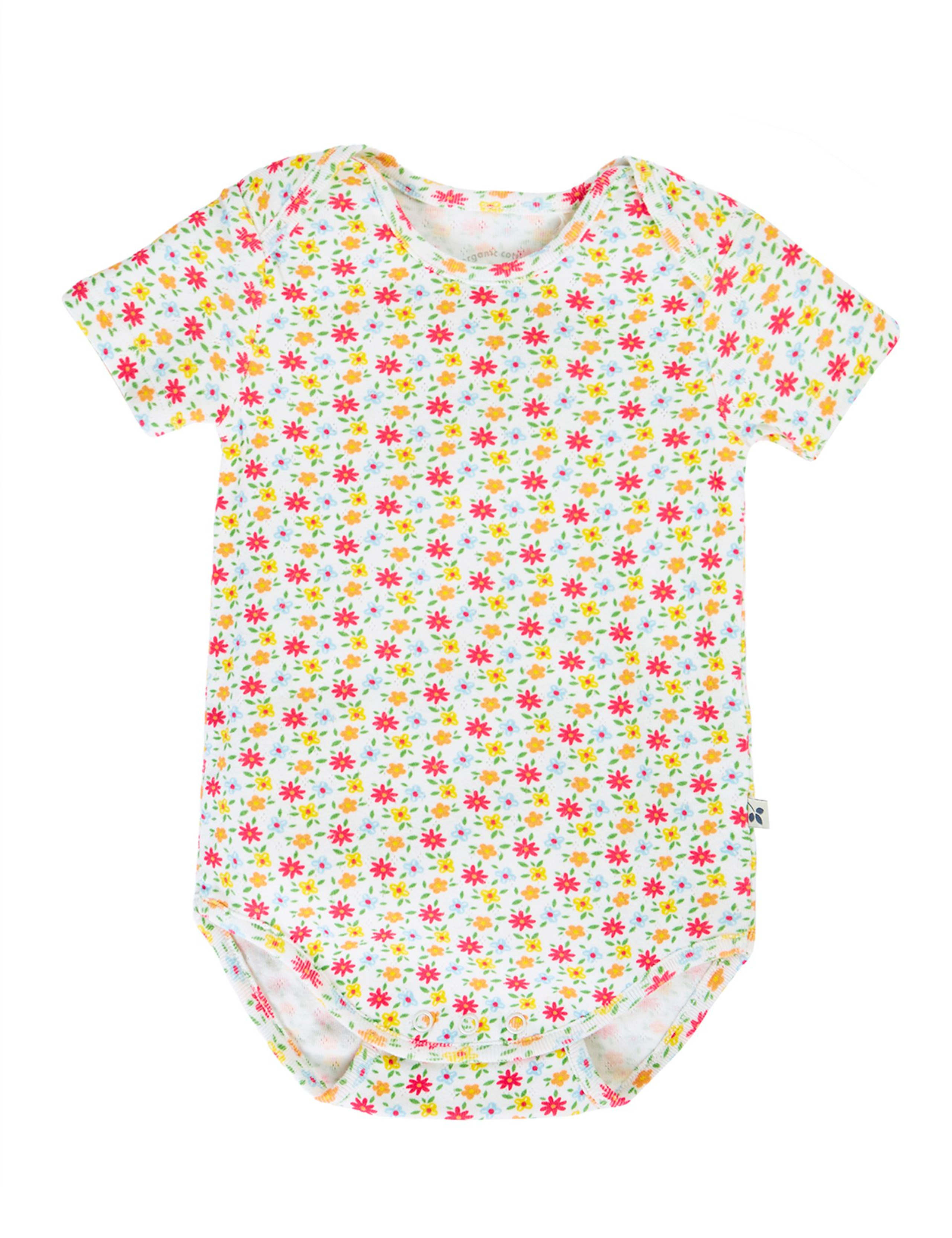 2 Pack Pure Cotton Pointelle Bodysuits (7lbs-24 Mths) 2 of 5