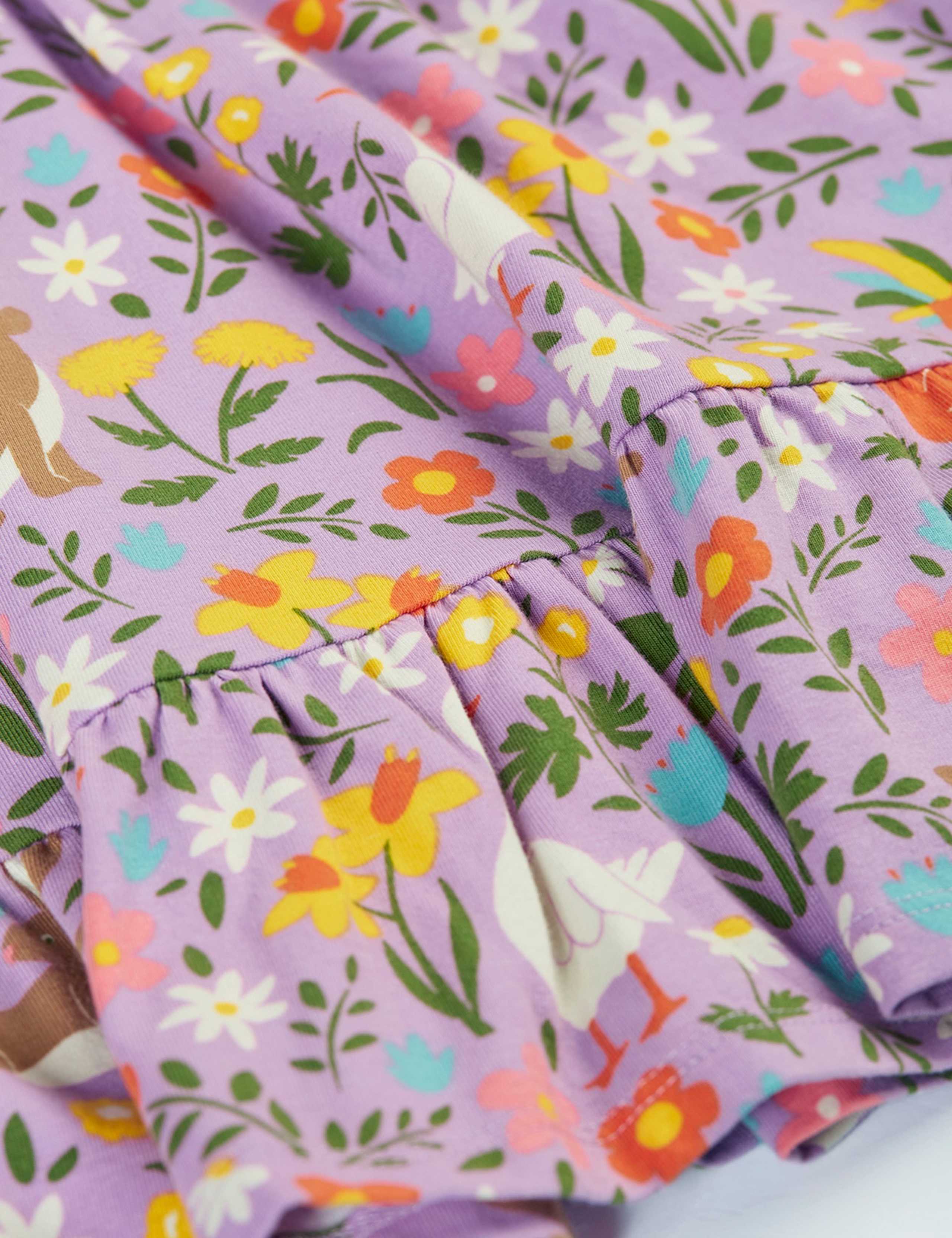 Cotton Rich Printed Dress (1-10 Yrs) 3 of 4