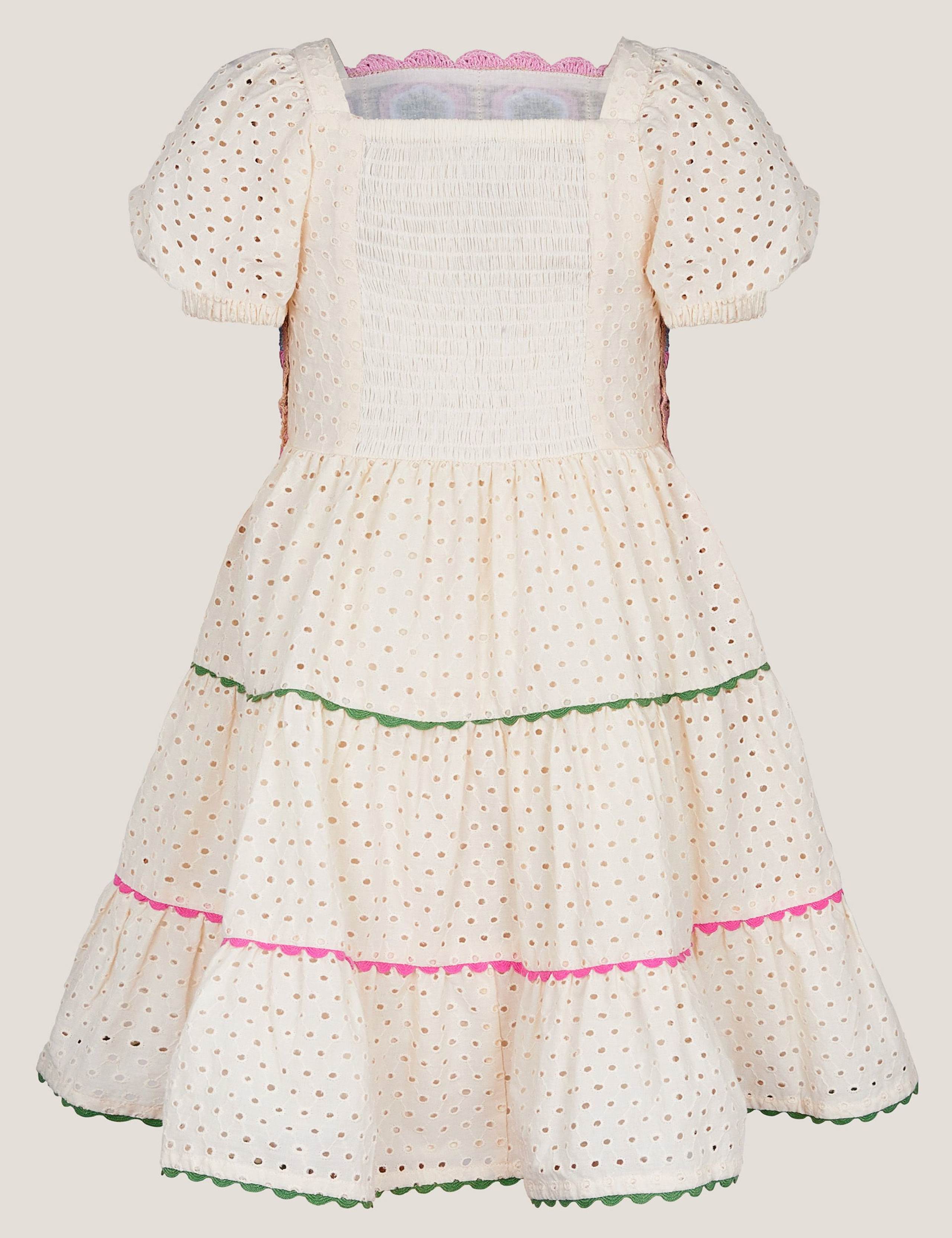Pure Cotton Patterned Dress (3-13 Yrs) 2 of 3