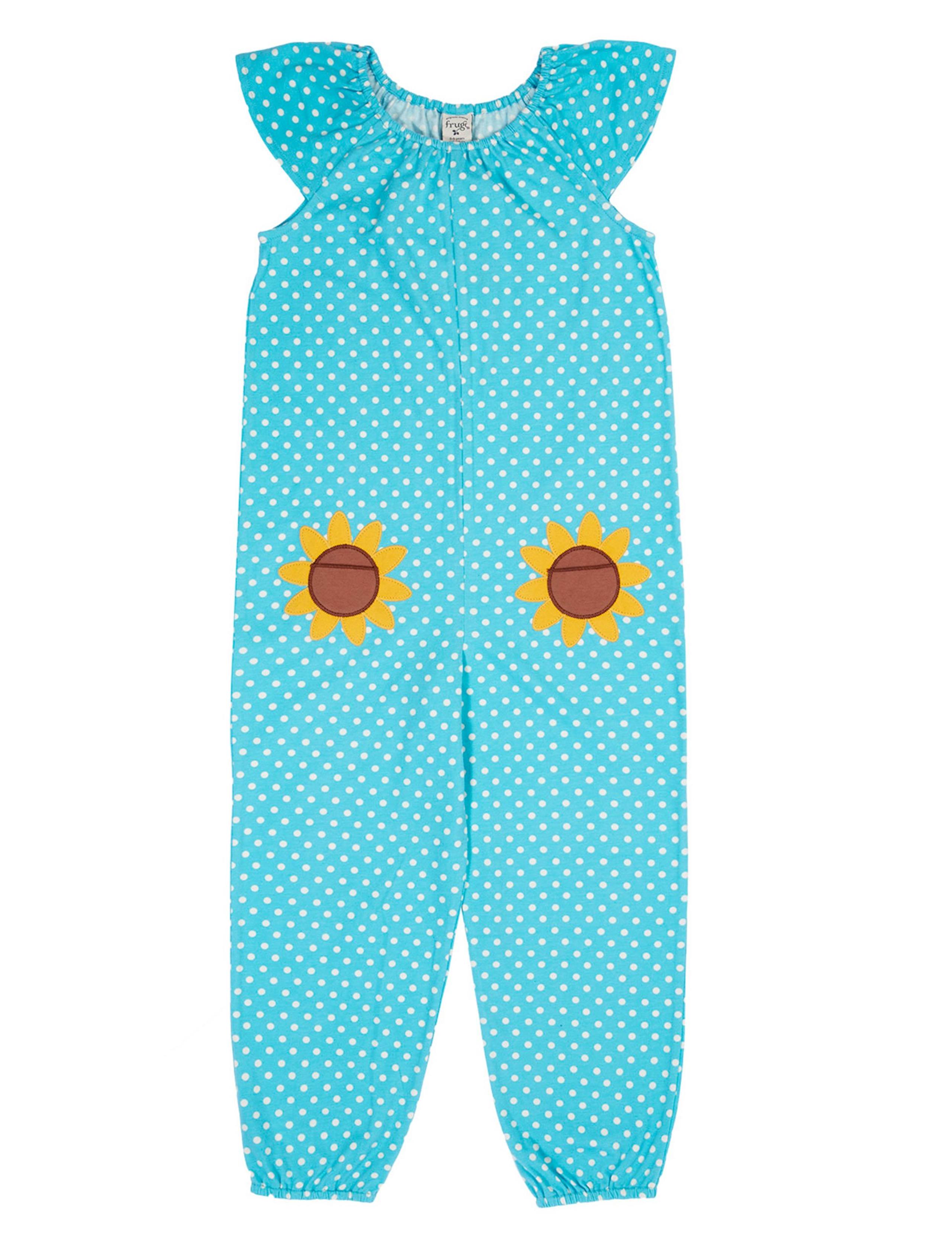 Cotton Rich Polka Dot Floral Playsuit (3 Mths-8 Yrs) 1 of 3