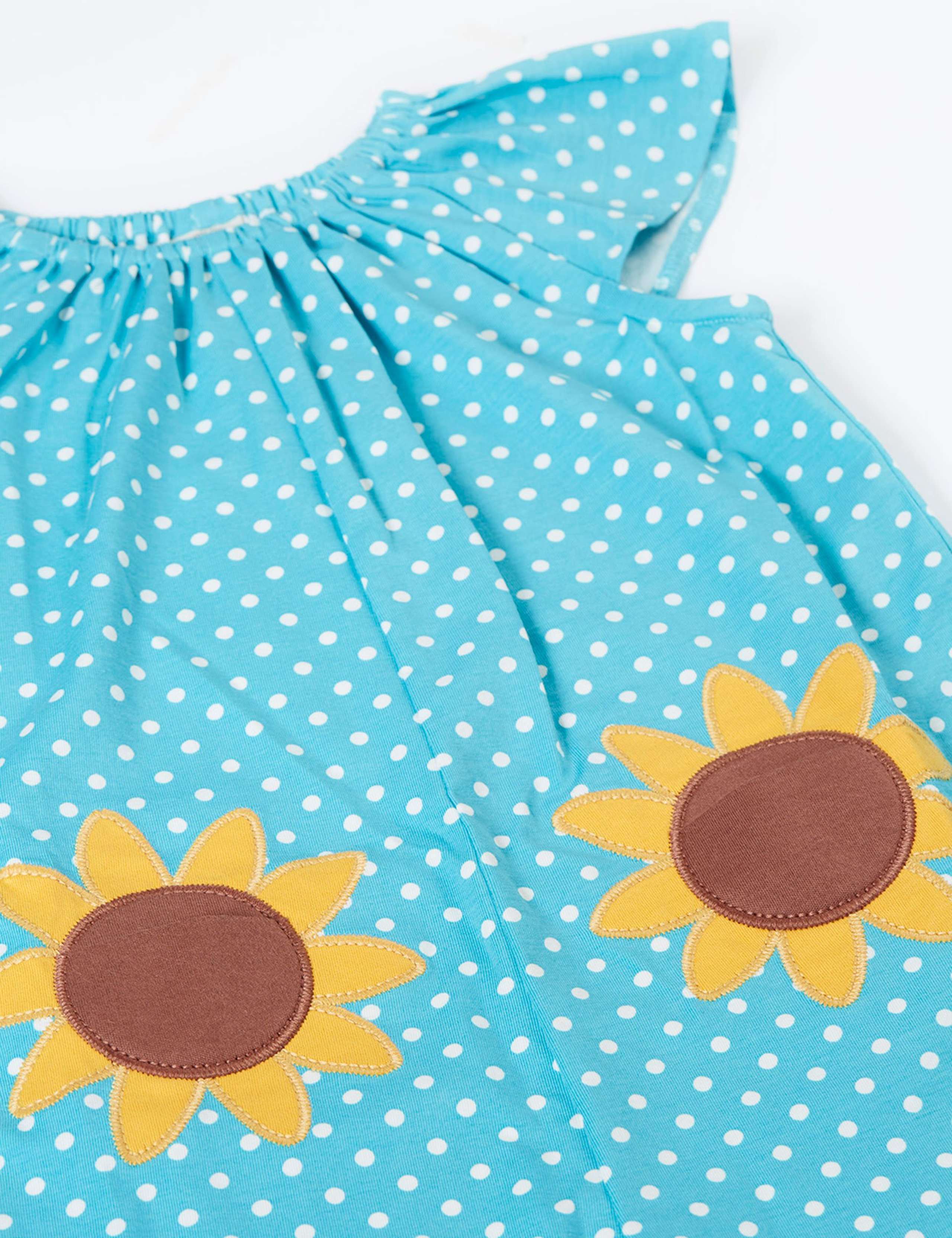 Cotton Rich Polka Dot Floral Playsuit (3 Mths-8 Yrs) 2 of 3