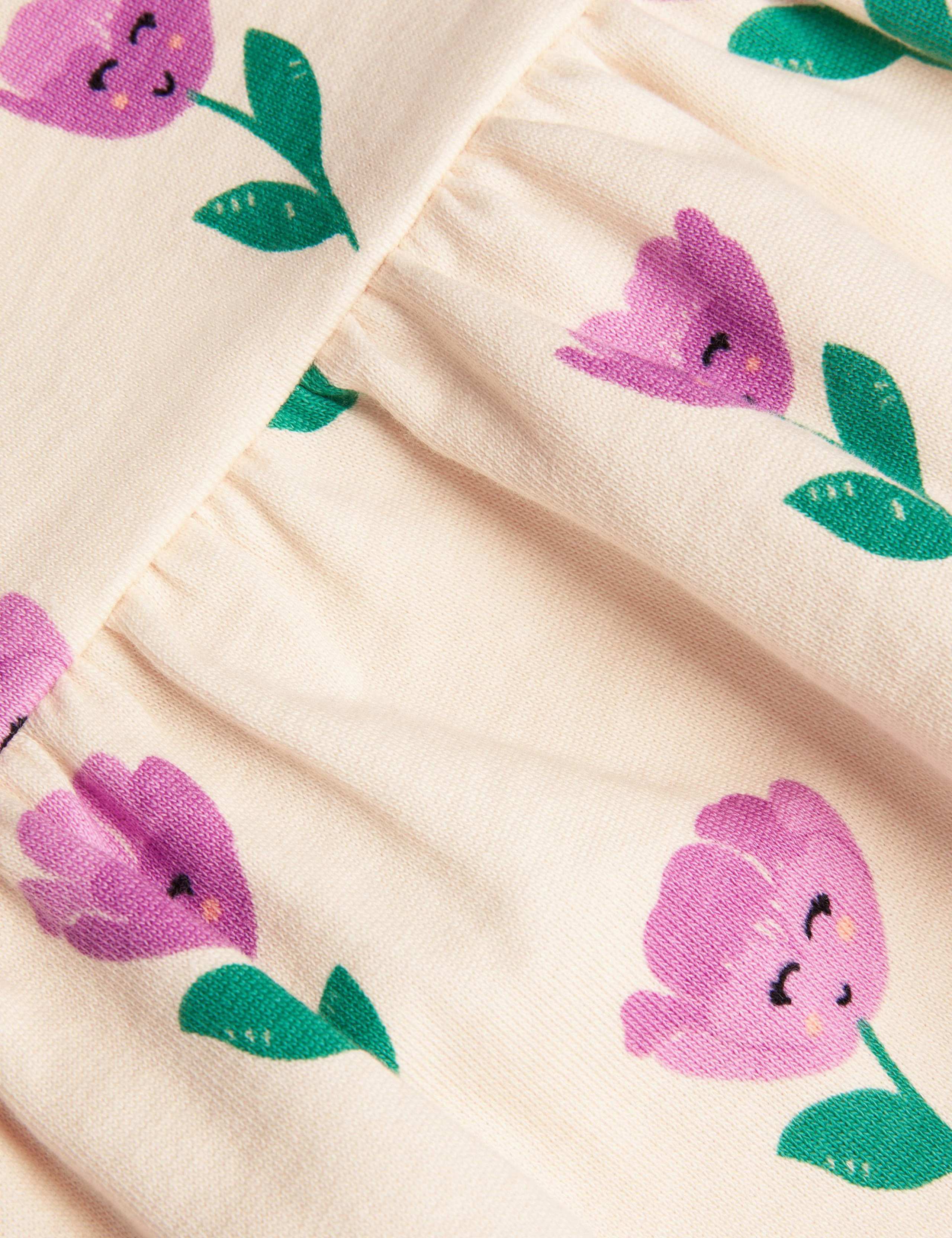 Pure Cotton Flower Print Sweatshirt Dress (3-13 Yrs) 3 of 3