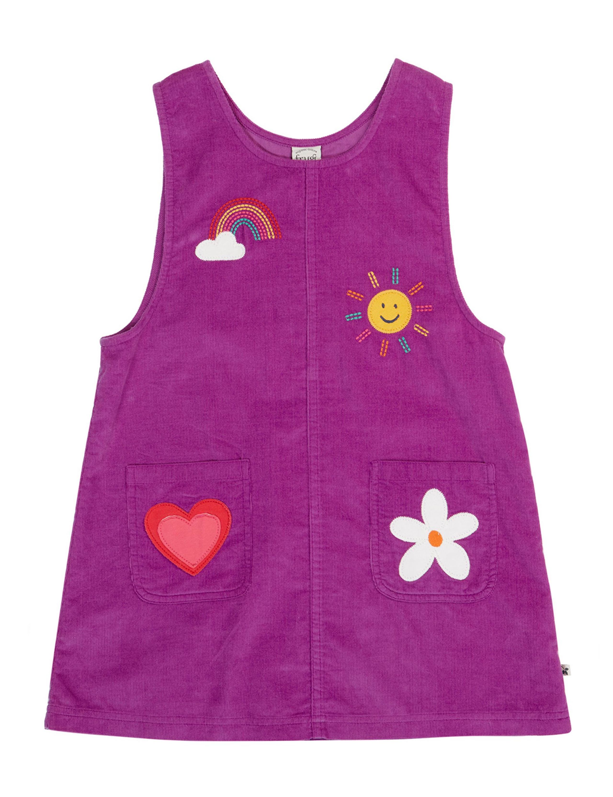 Cord Appliqué Pinafore Dress (2-12 Years) 2 of 6