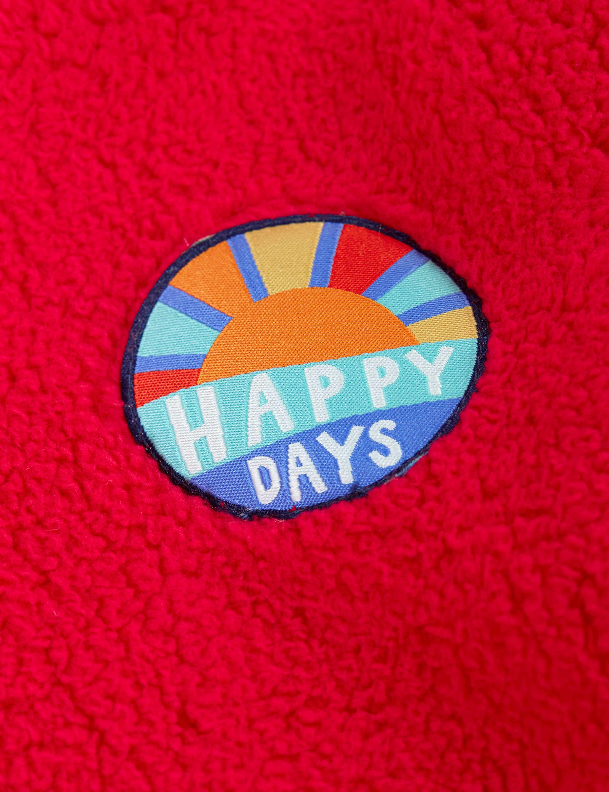 Fleece Slogan Hooded Jacket (1-12 Yrs) 3 of 4