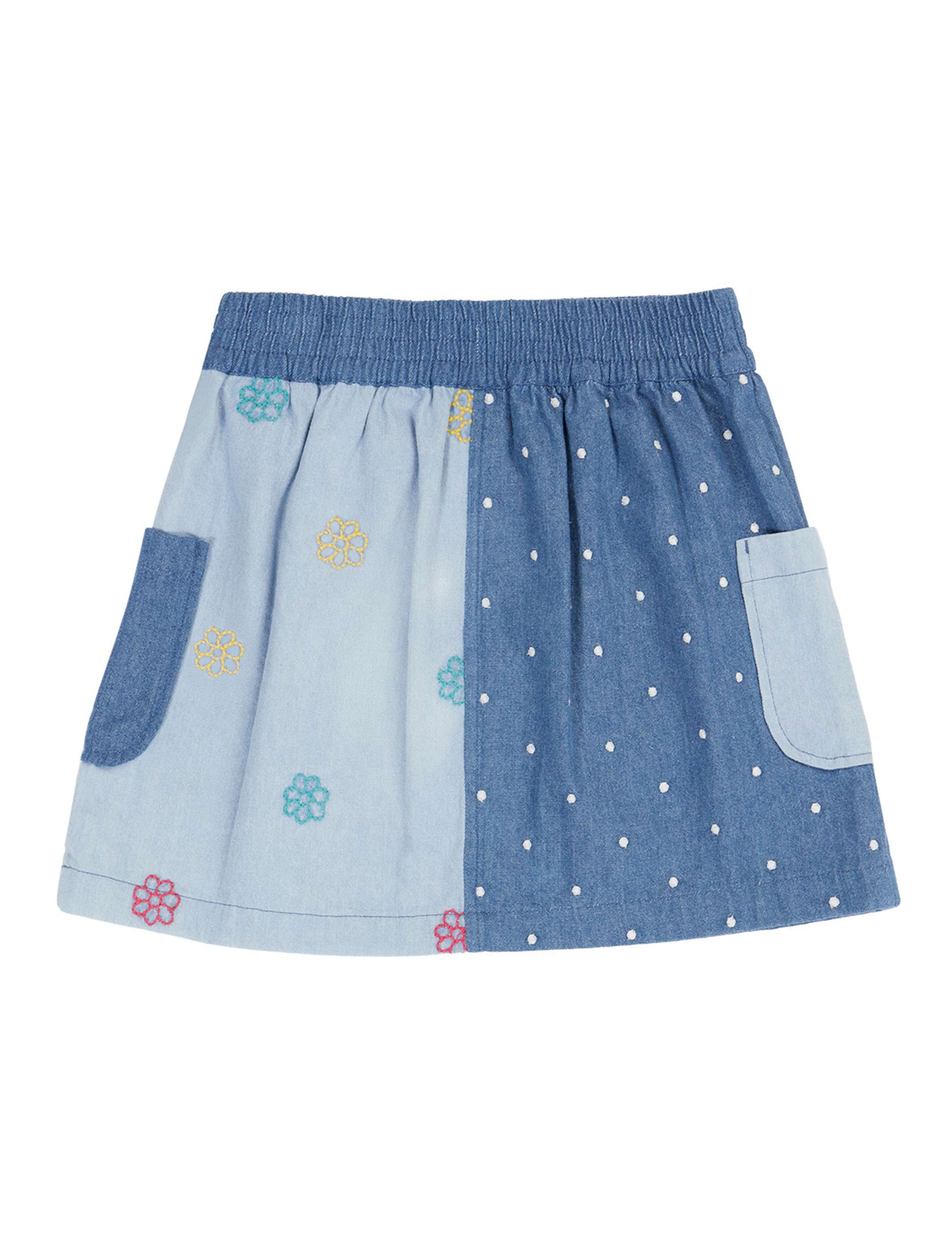 Denim Embroidered Skirt (2-12 Years) 3 of 4