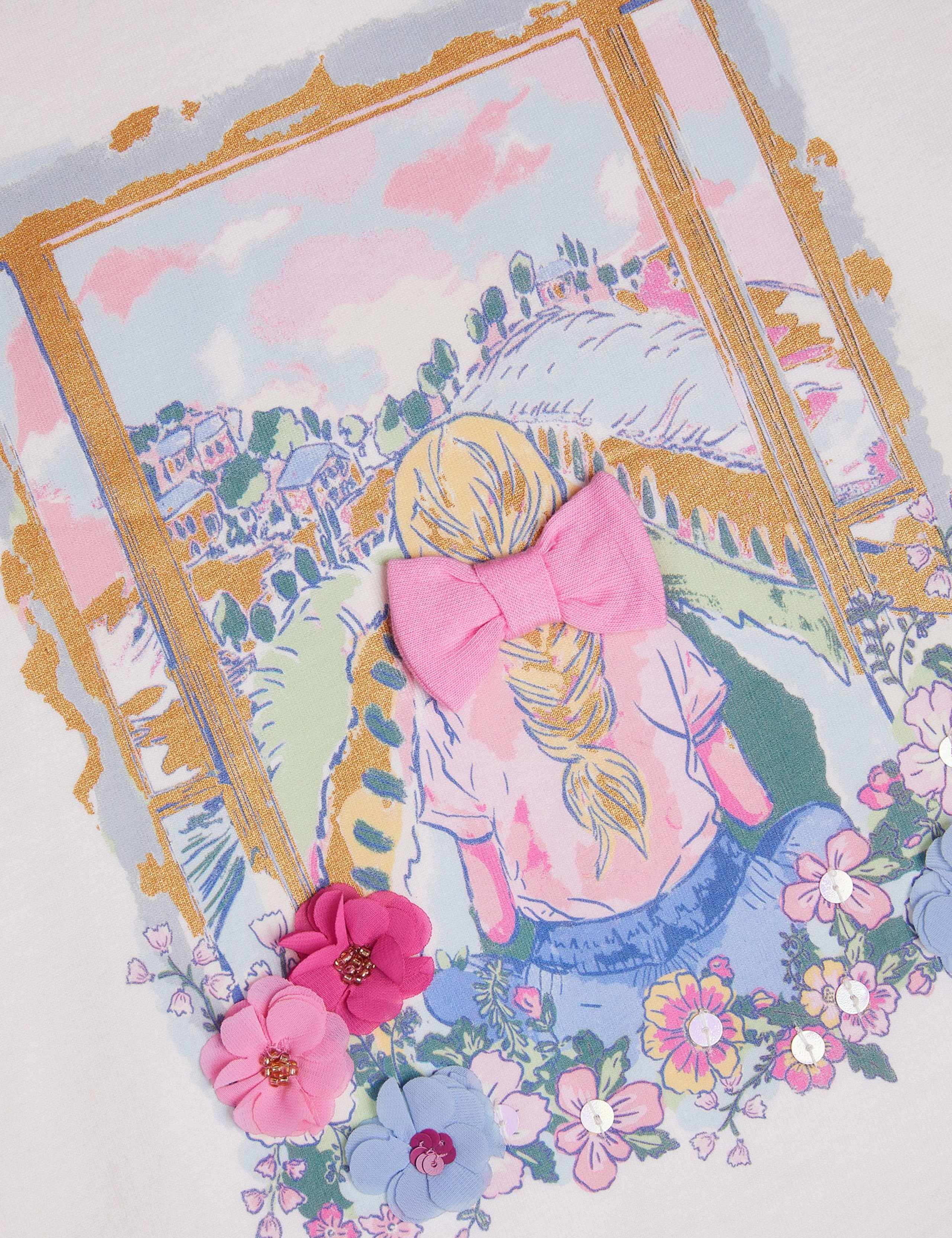 Pure Cotton Applique T-Shirt (3-13 Yrs) 2 of 3